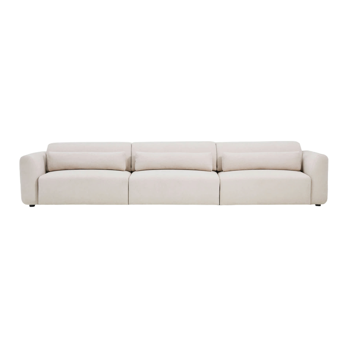 Sofa pre 6 osôb s elektrickým vysúvaním LARES béžový šenil