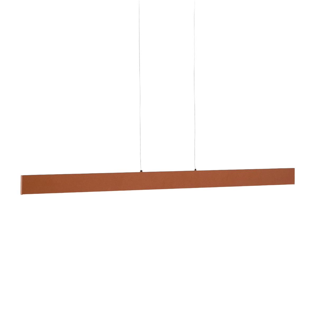 Liniová závesná lampa BOADELLA terakotová