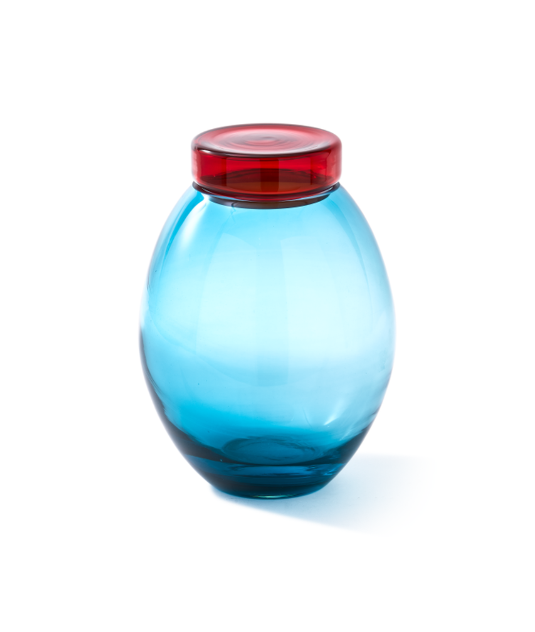 Set of jars BLOATED CAPS AND JARS colorful glass