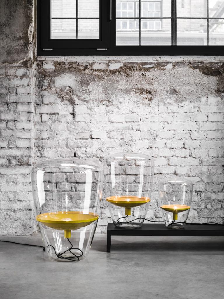 Stojaca lampa BALLOONS nafukované sklo