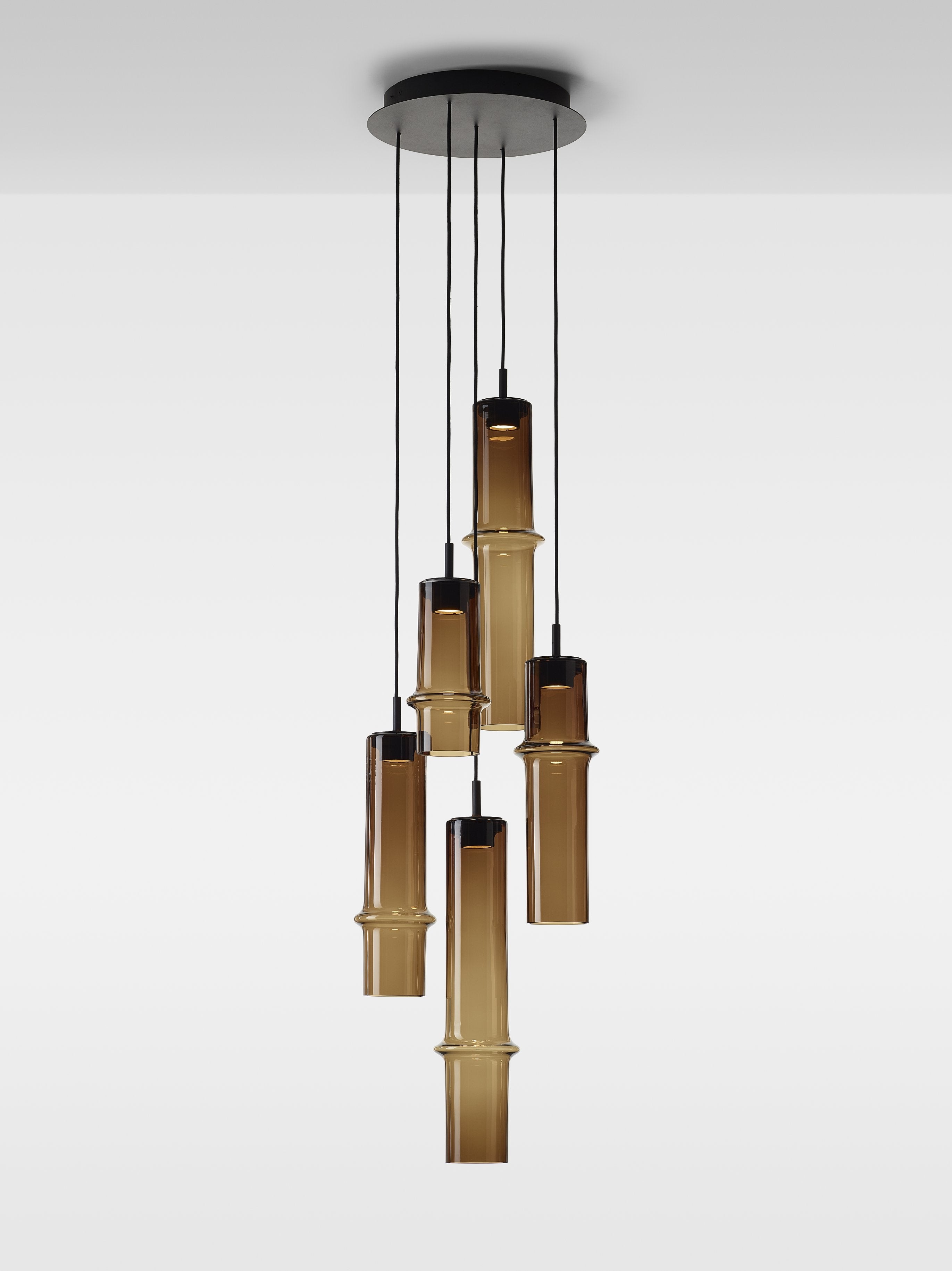 Závesná lampa BAMBOO FOREST sklo