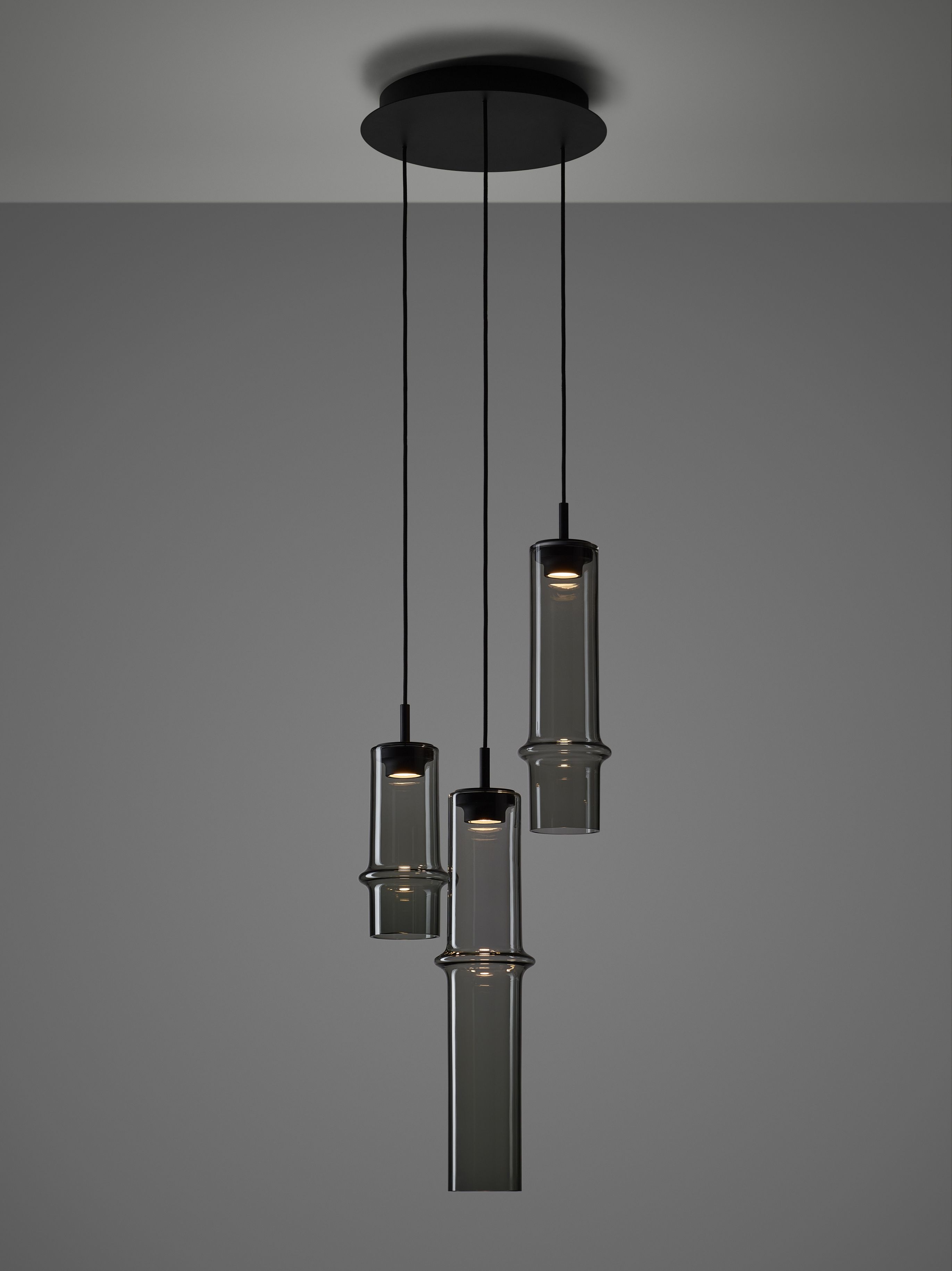 Závesná lampa BAMBOO FOREST sklo