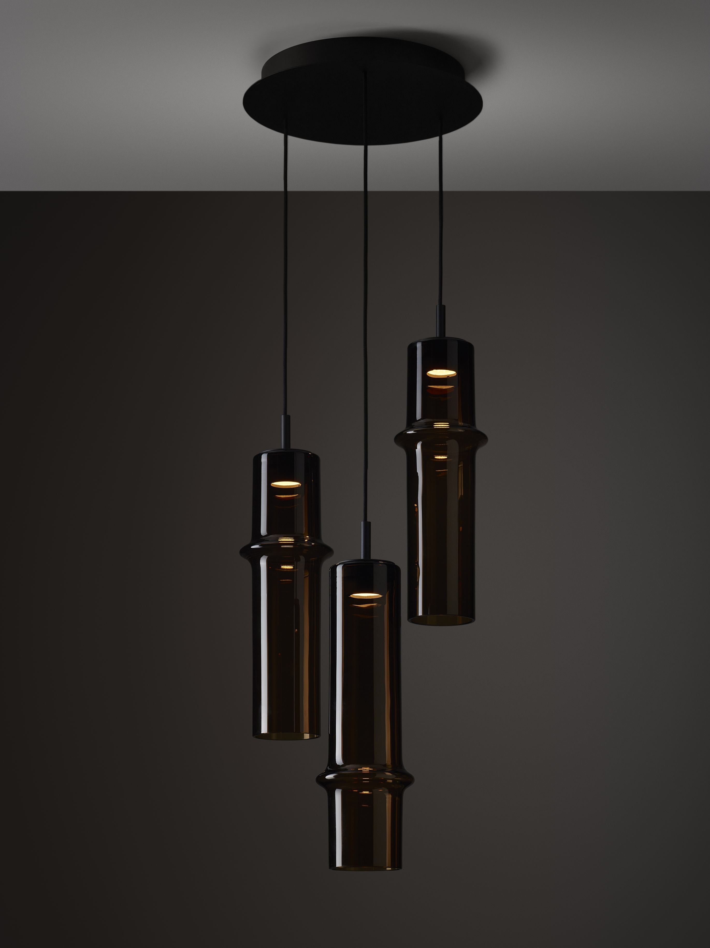 Závesná lampa BAMBOO FOREST sklo