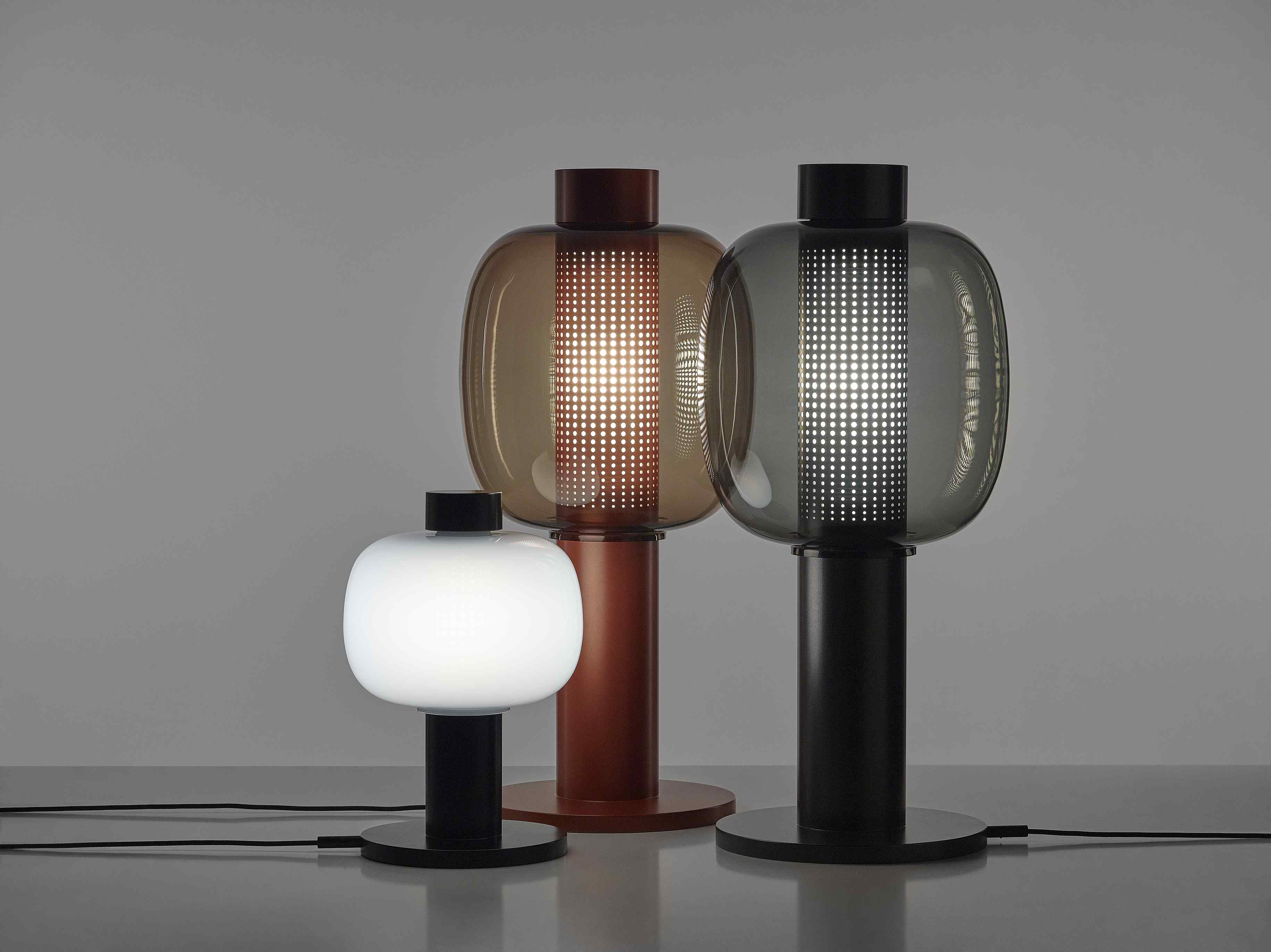 Bonbori lamp inflatable glass