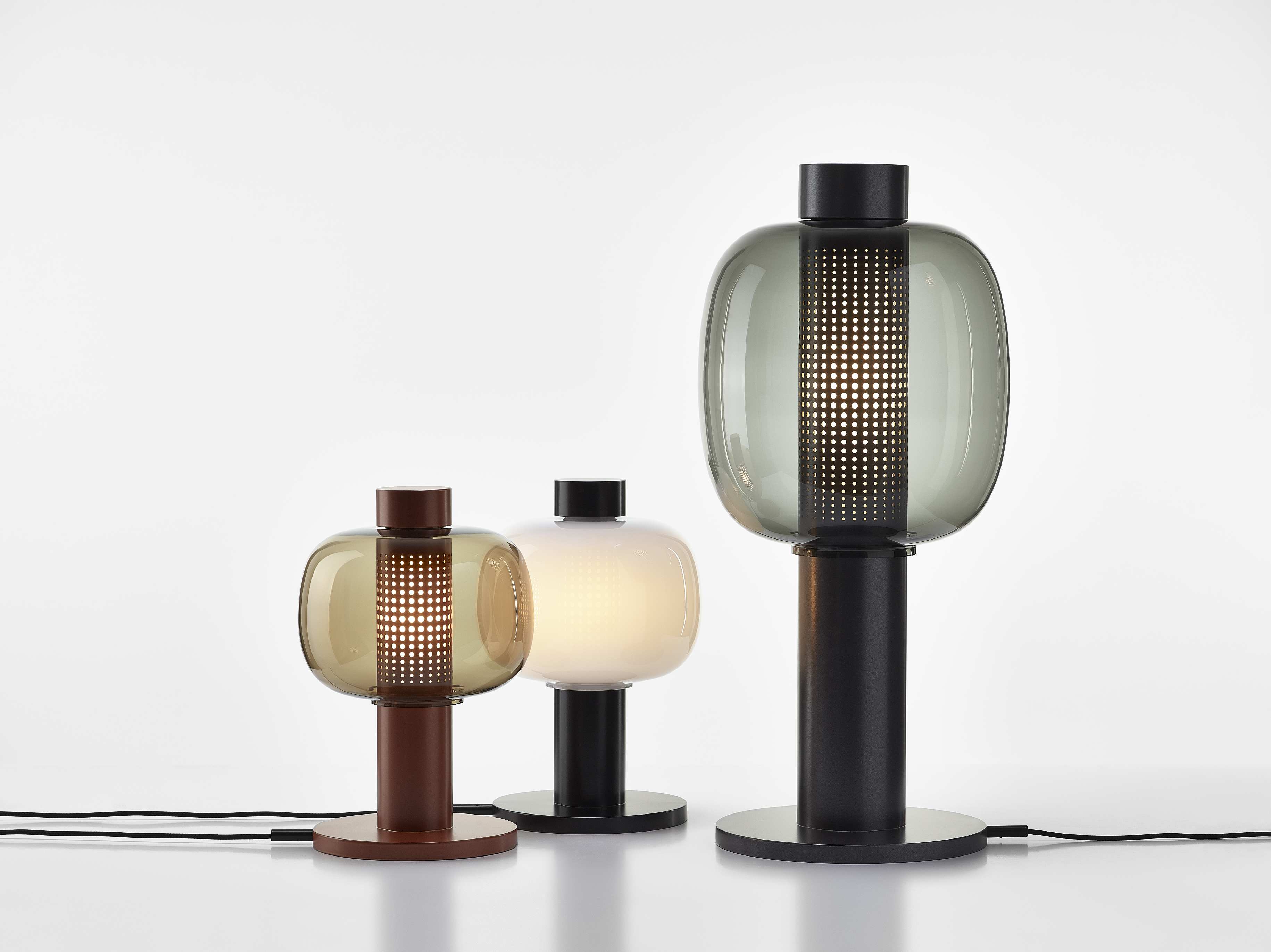 Bonbori lamp inflatable glass
