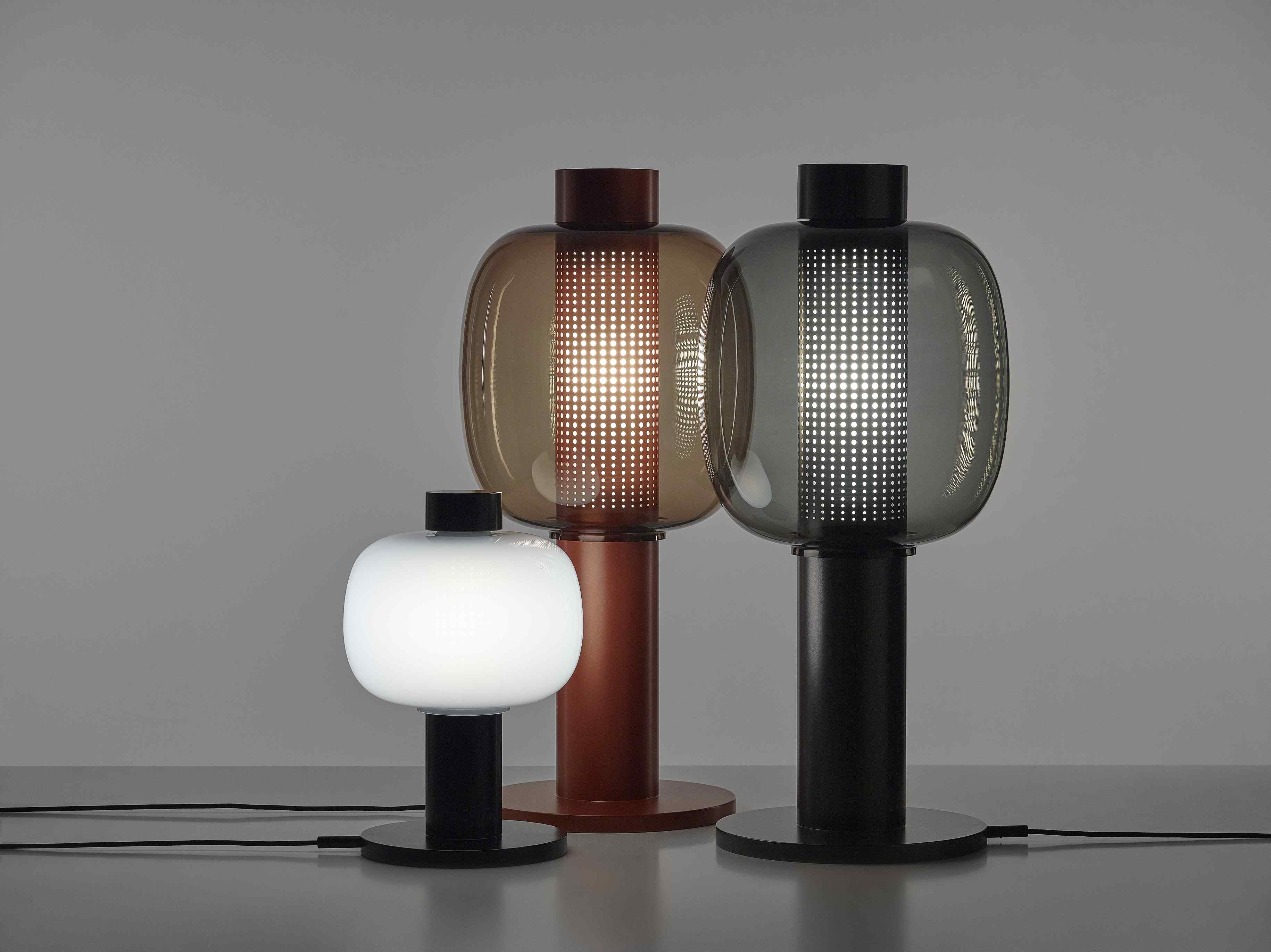 Bonbori lamp inflatable glass