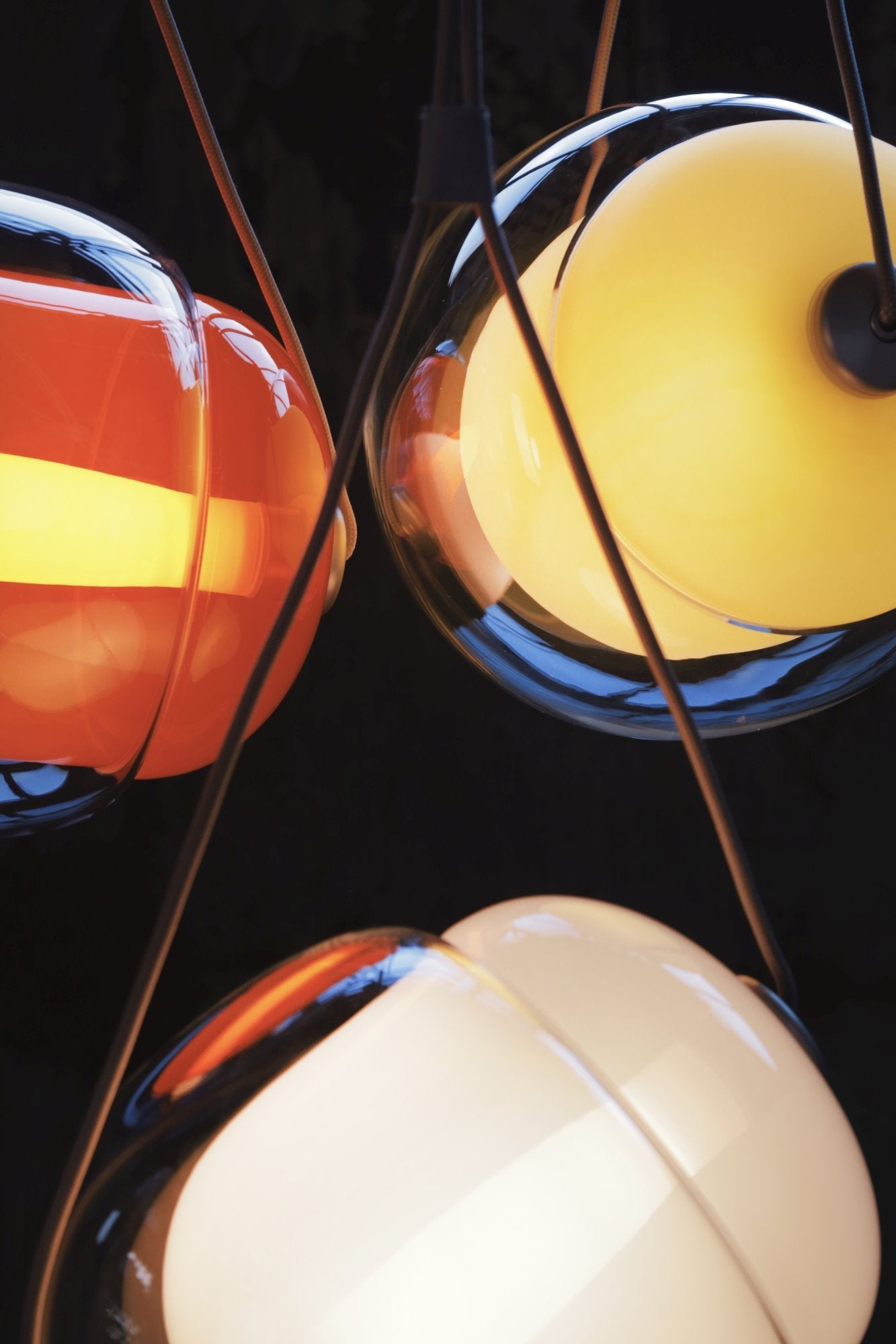 Závesná lampa CAPSULA - SINGLE sklo vonkajšie lesklé