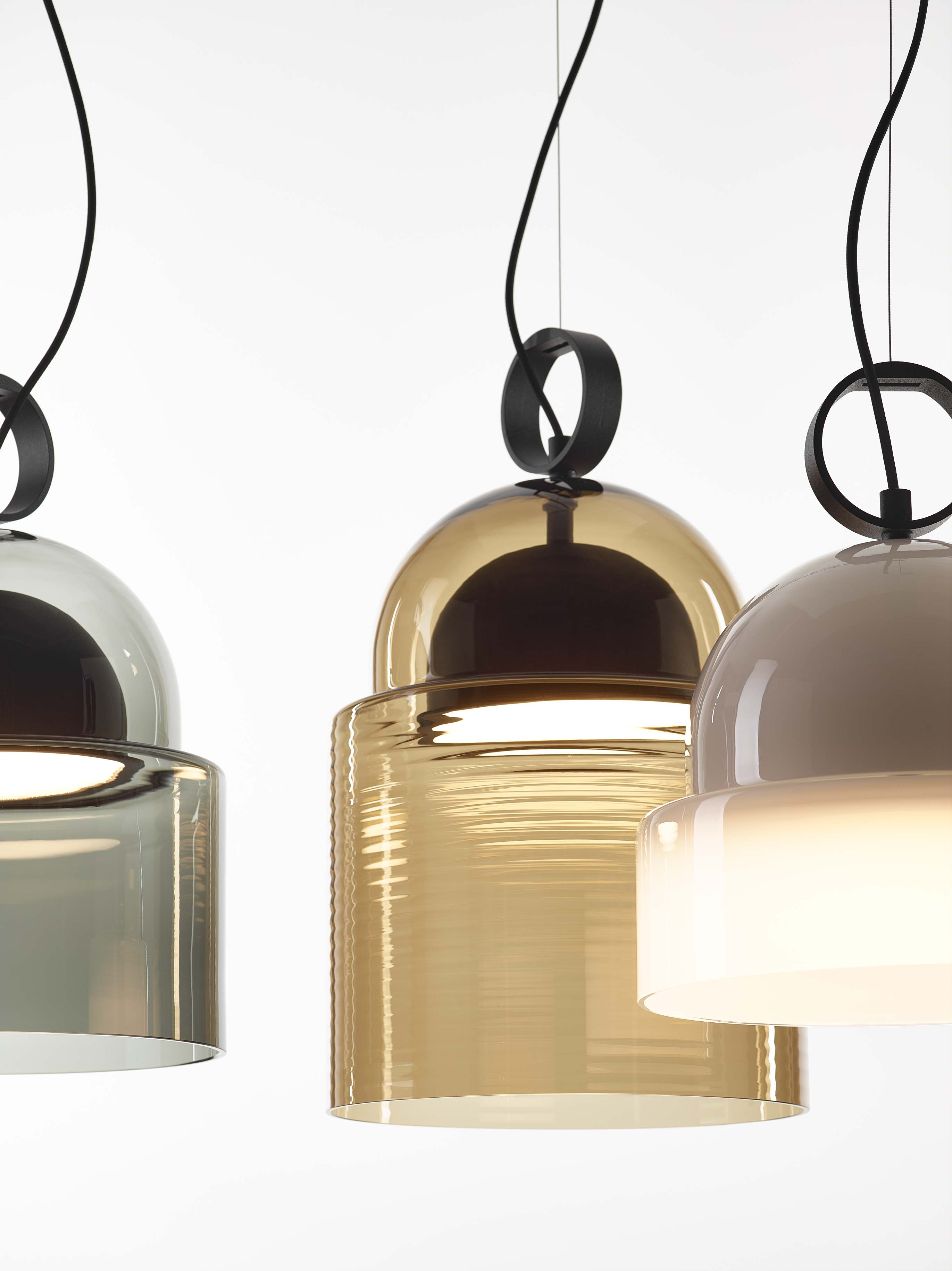 Závesná lampa DOME fúkané sklo