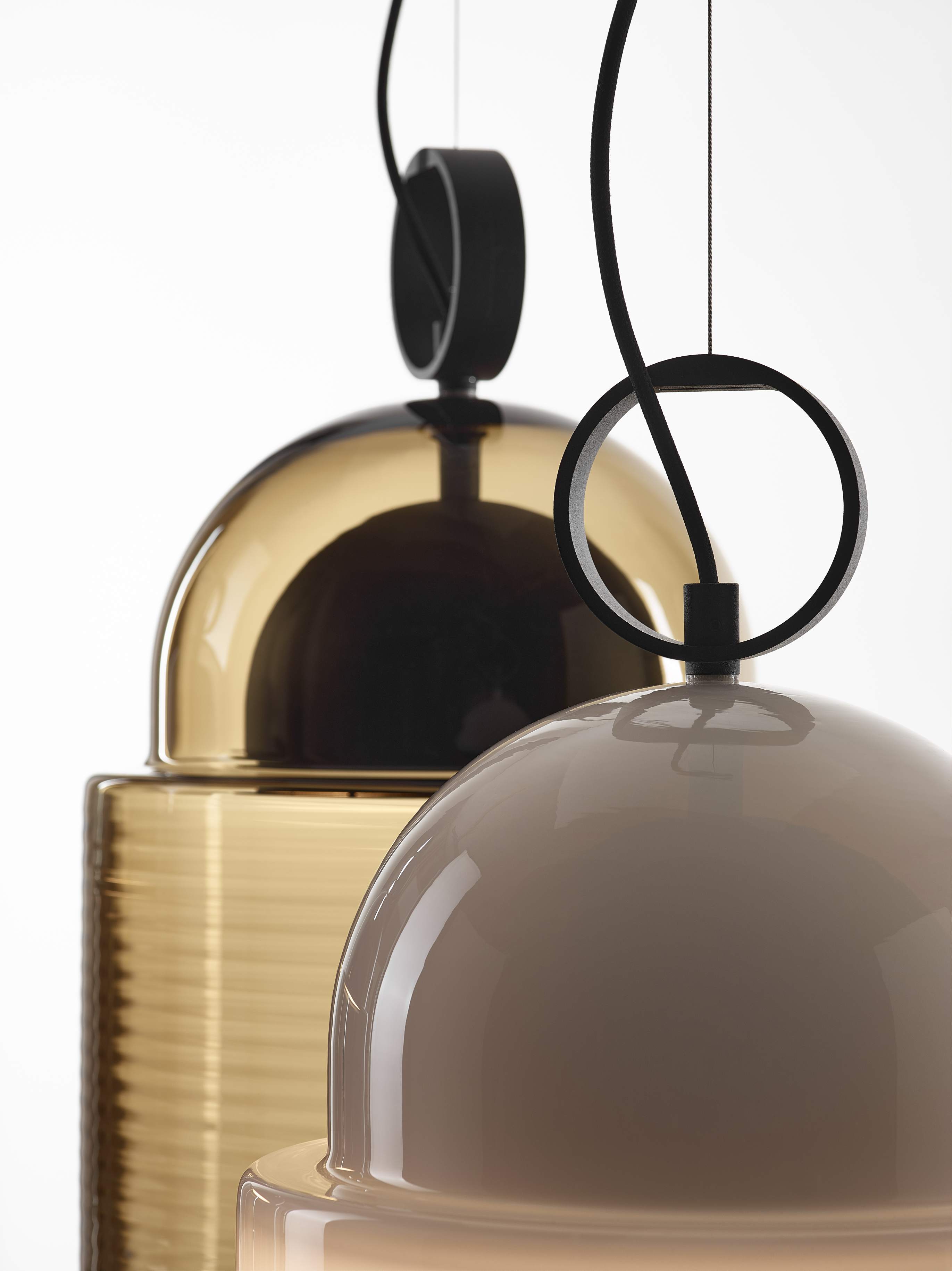 Závesná lampa DOME fúkané sklo
