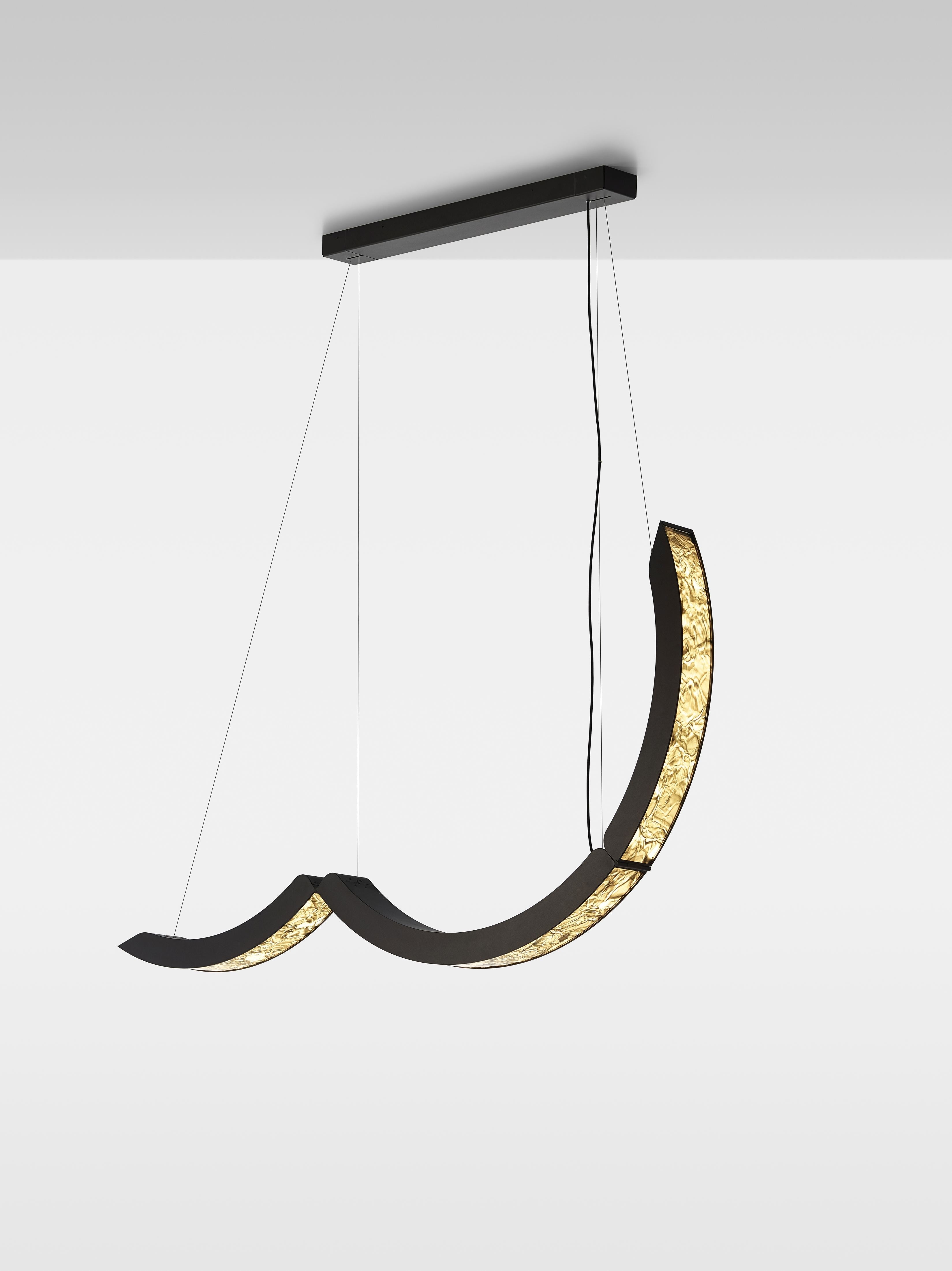 Závesná lampa ELO sklo Brokisglass