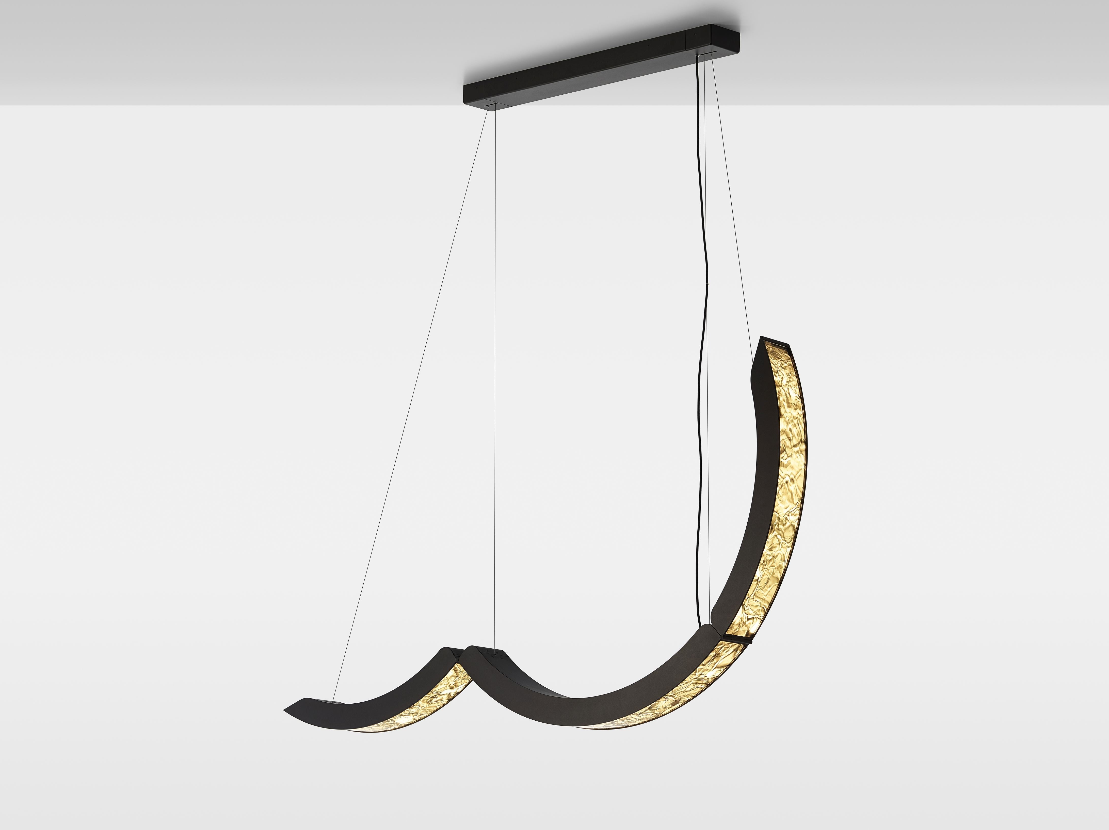 Závesná lampa ELO sklo Brokisglass
