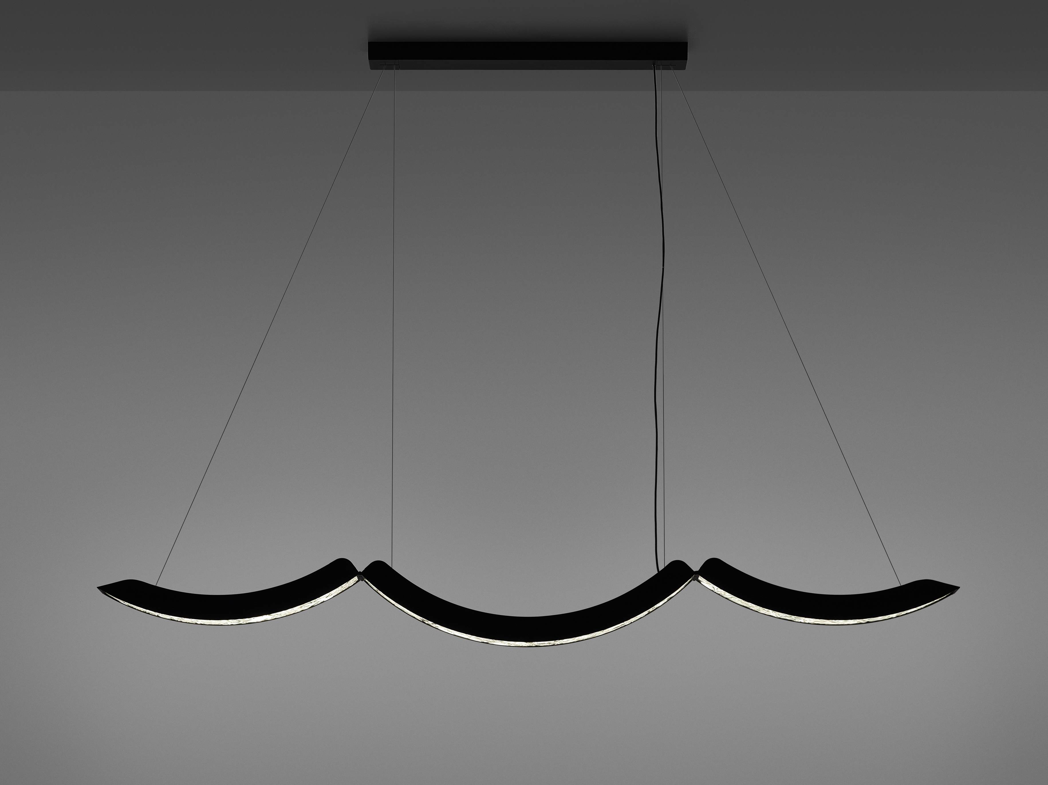 Závesná lampa ELO sklo Brokisglass