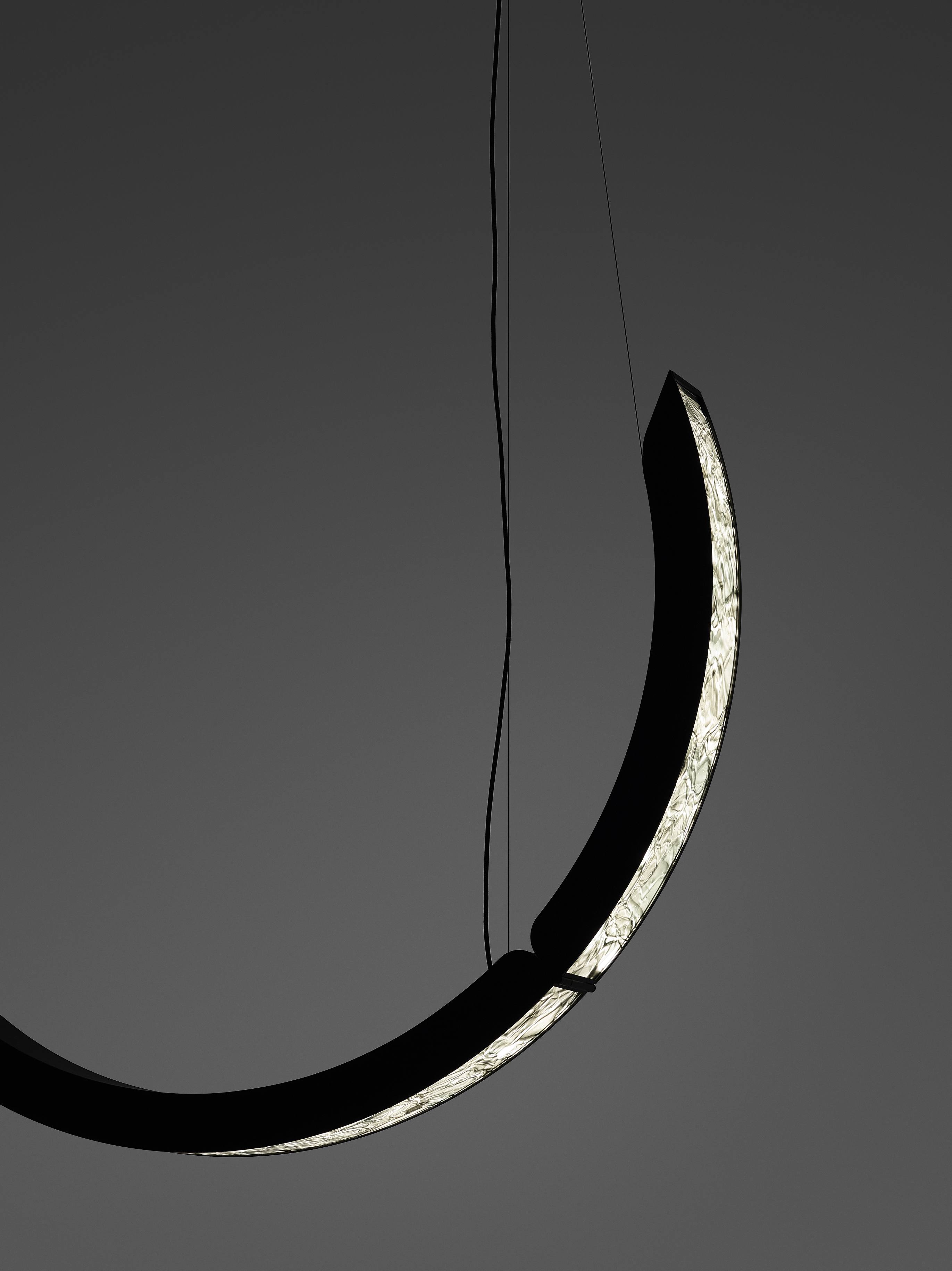 Závesná lampa ELO sklo Brokisglass