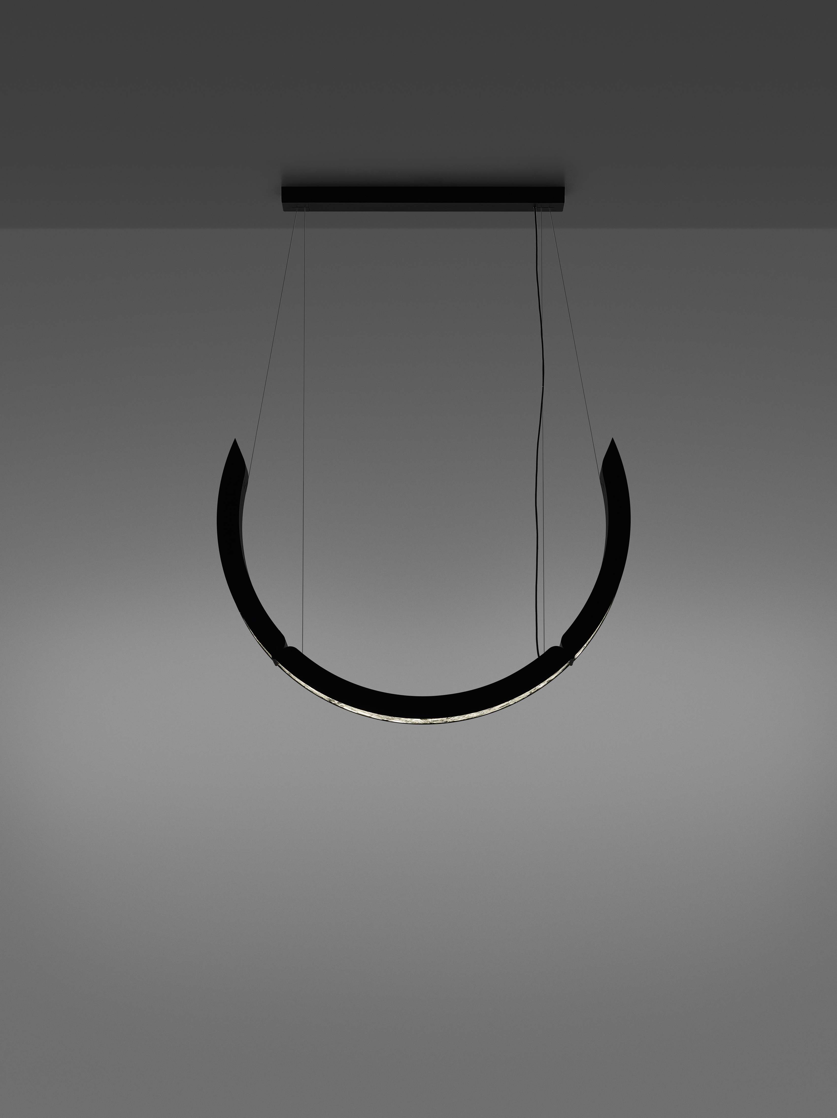 Závesná lampa ELO sklo Brokisglass