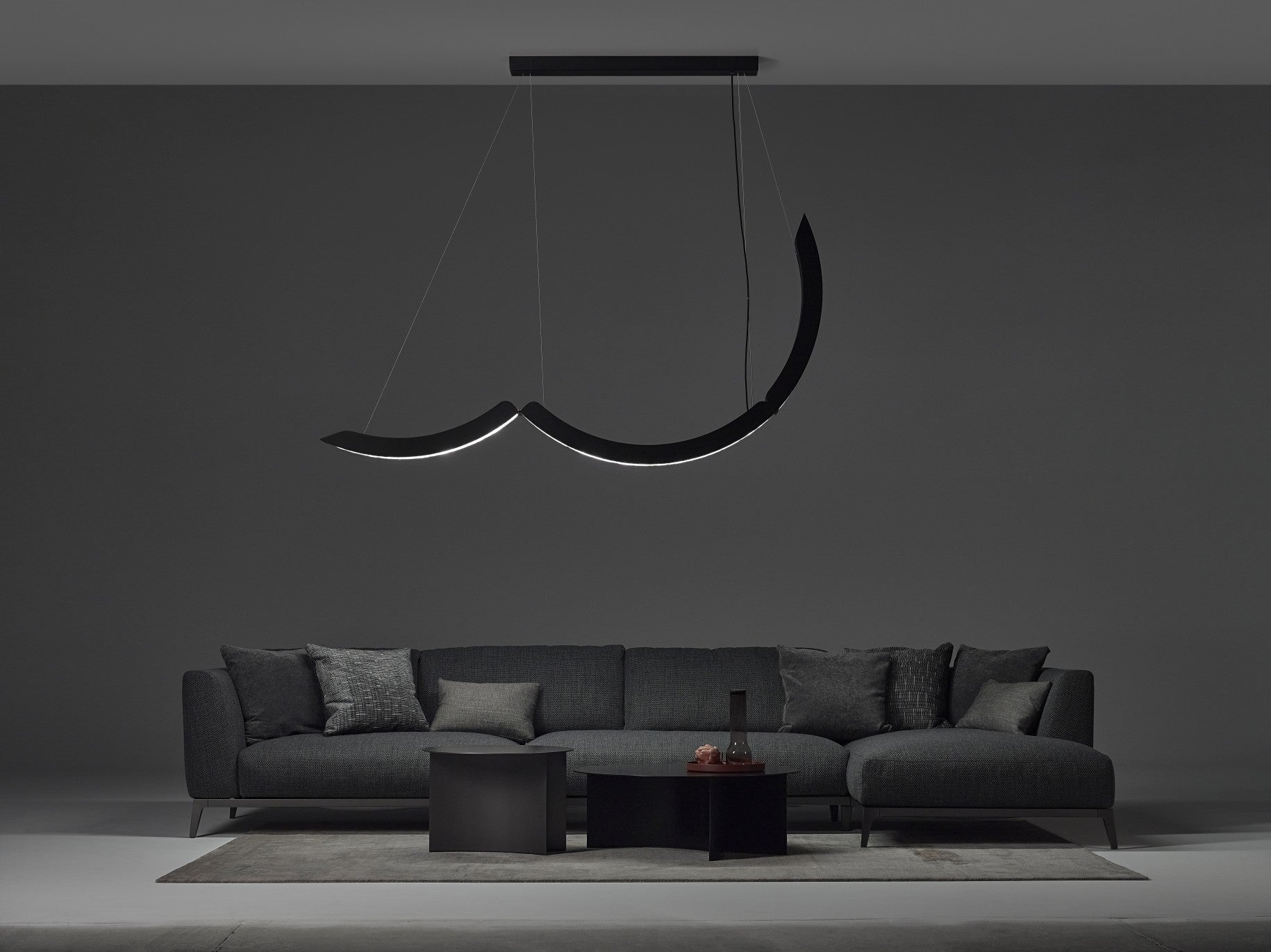 Závesná lampa ELO sklo Brokisglass