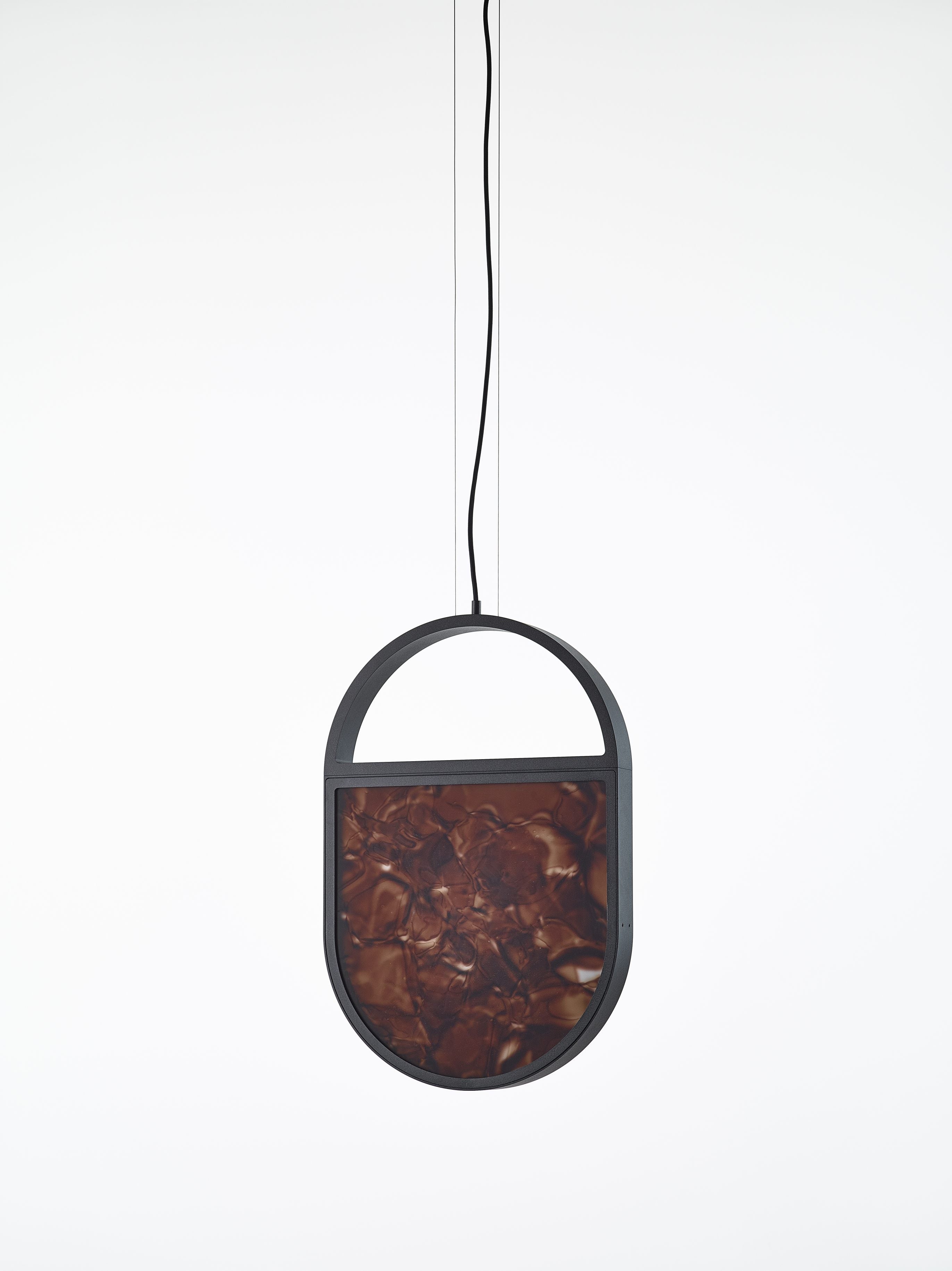 Závesná lampa GEOMETRIC OVAL 1/3 sklo lesklé Brokisglass