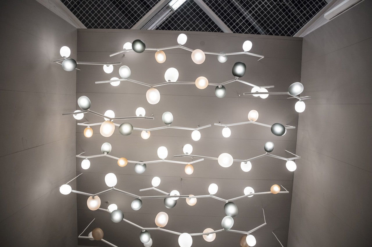 Ivy hanging lamp - Horizontal Matte glass