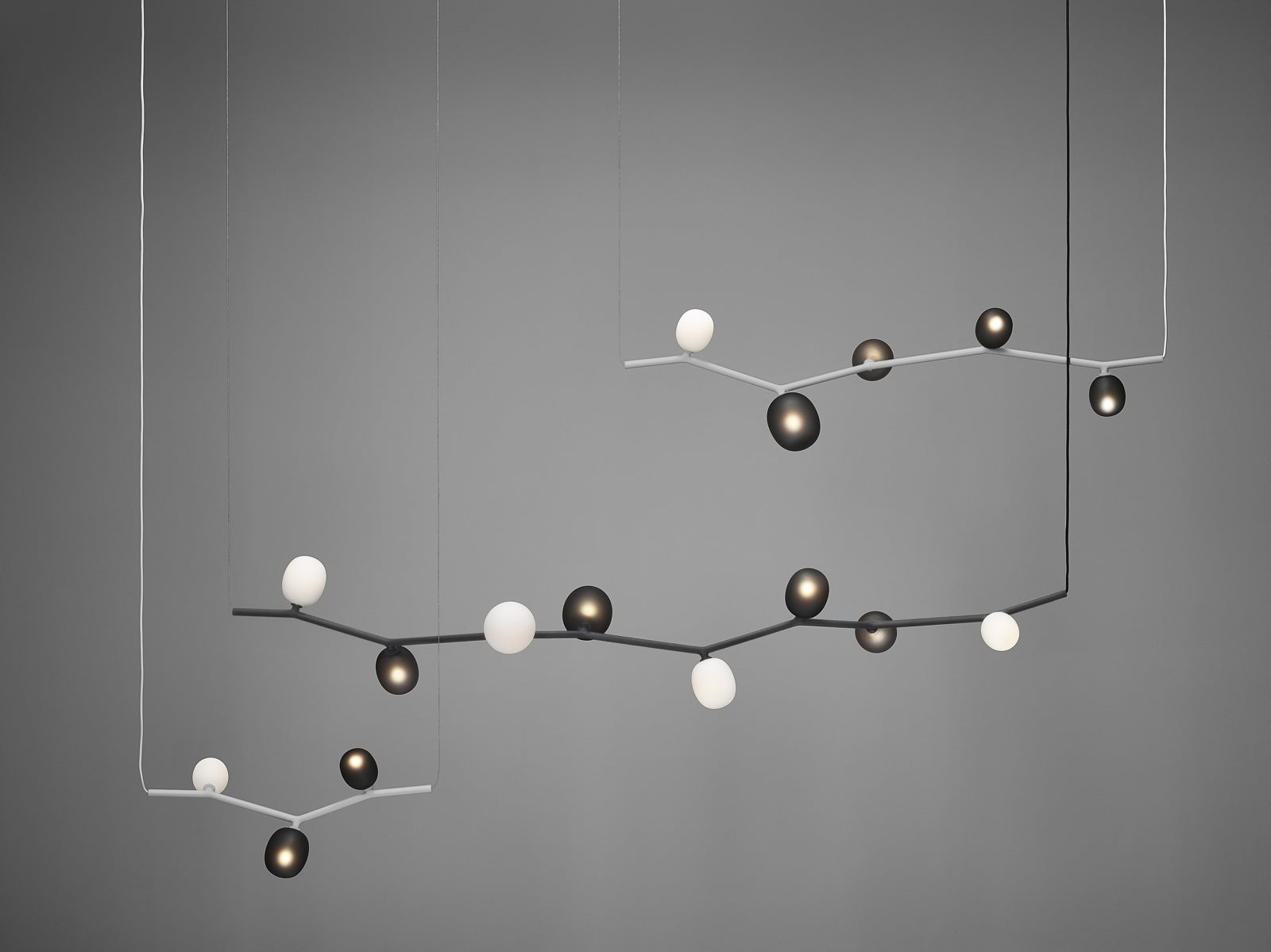 Ivy hanging lamp - Horizontal Matte glass