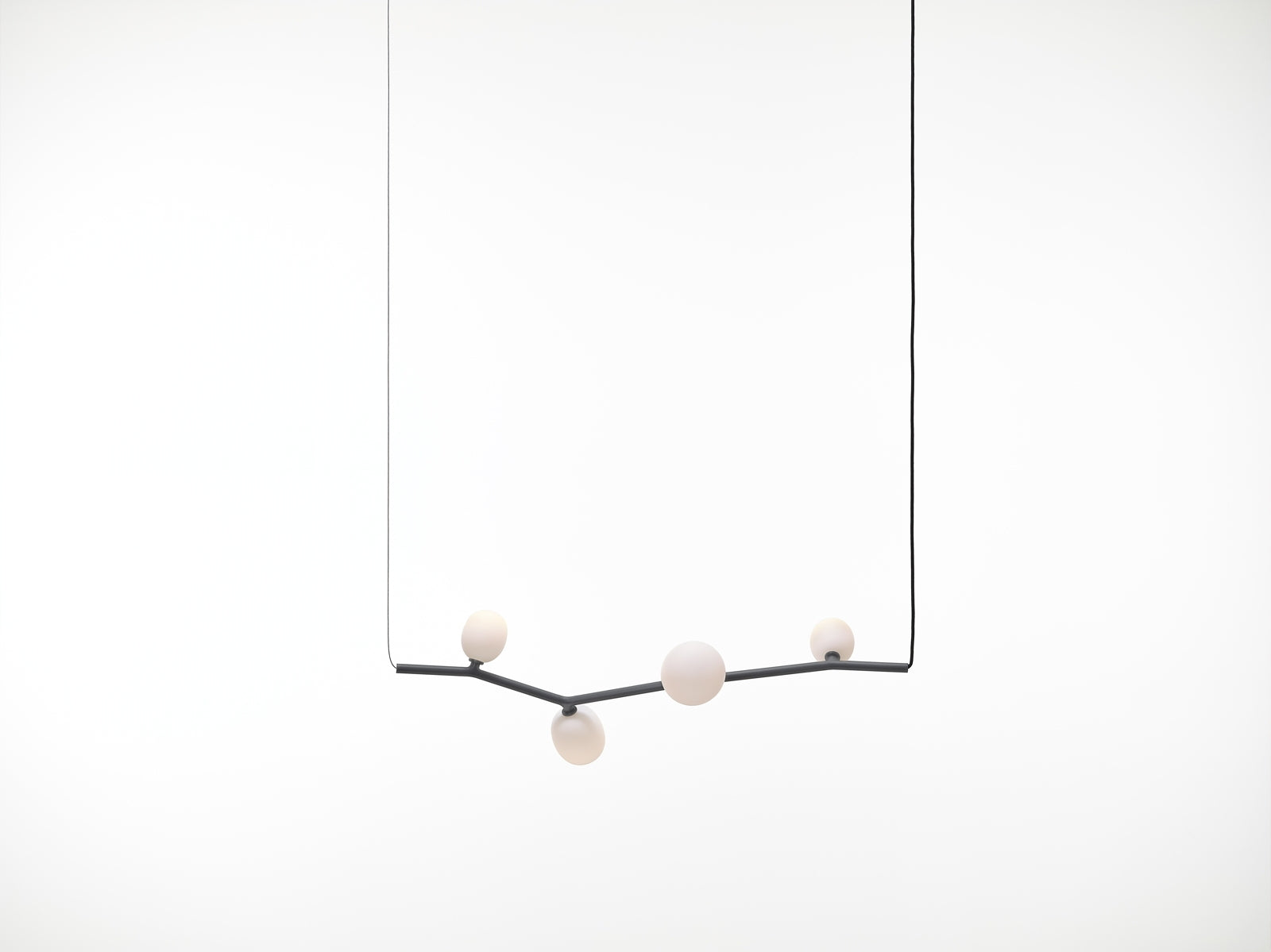 Ivy hanging lamp - Horizontal Matte glass