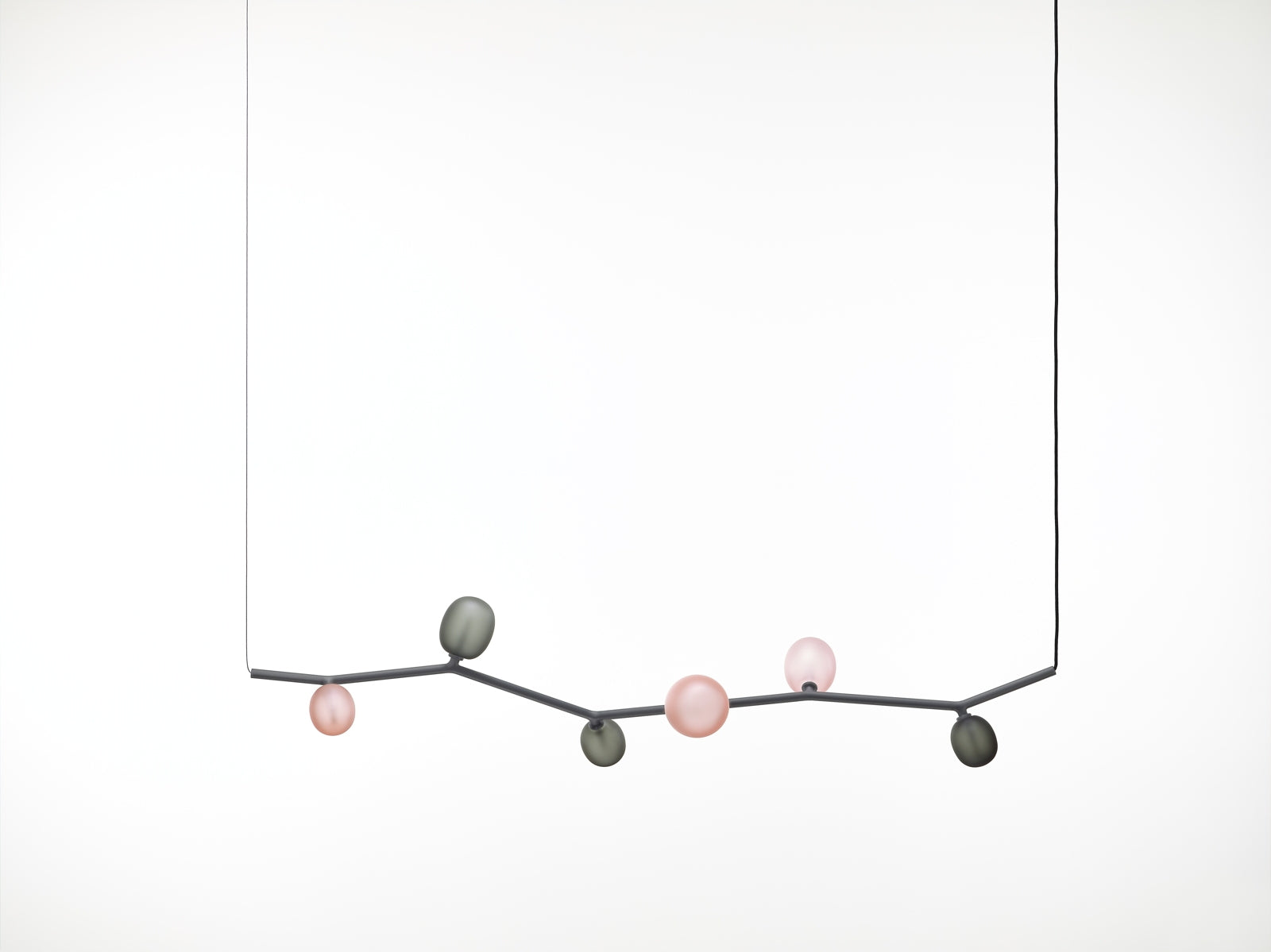 Ivy hanging lamp - Horizontal Matte glass