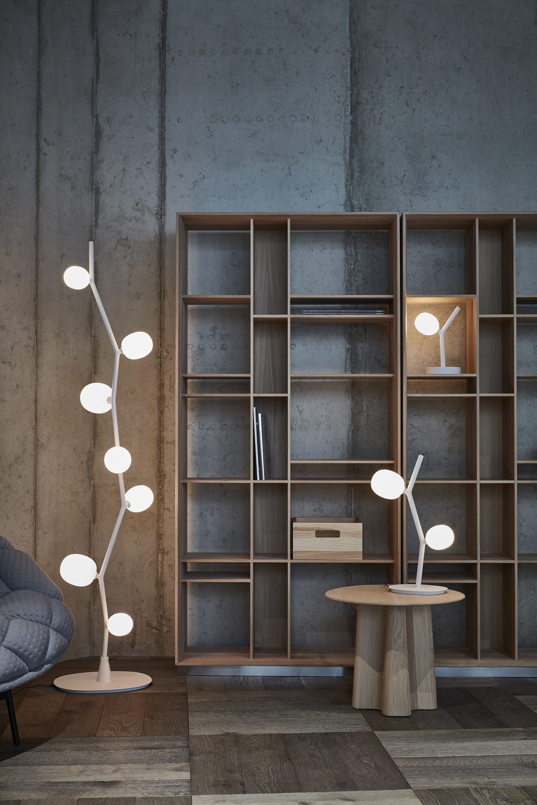 Ivy table lamp matte glass