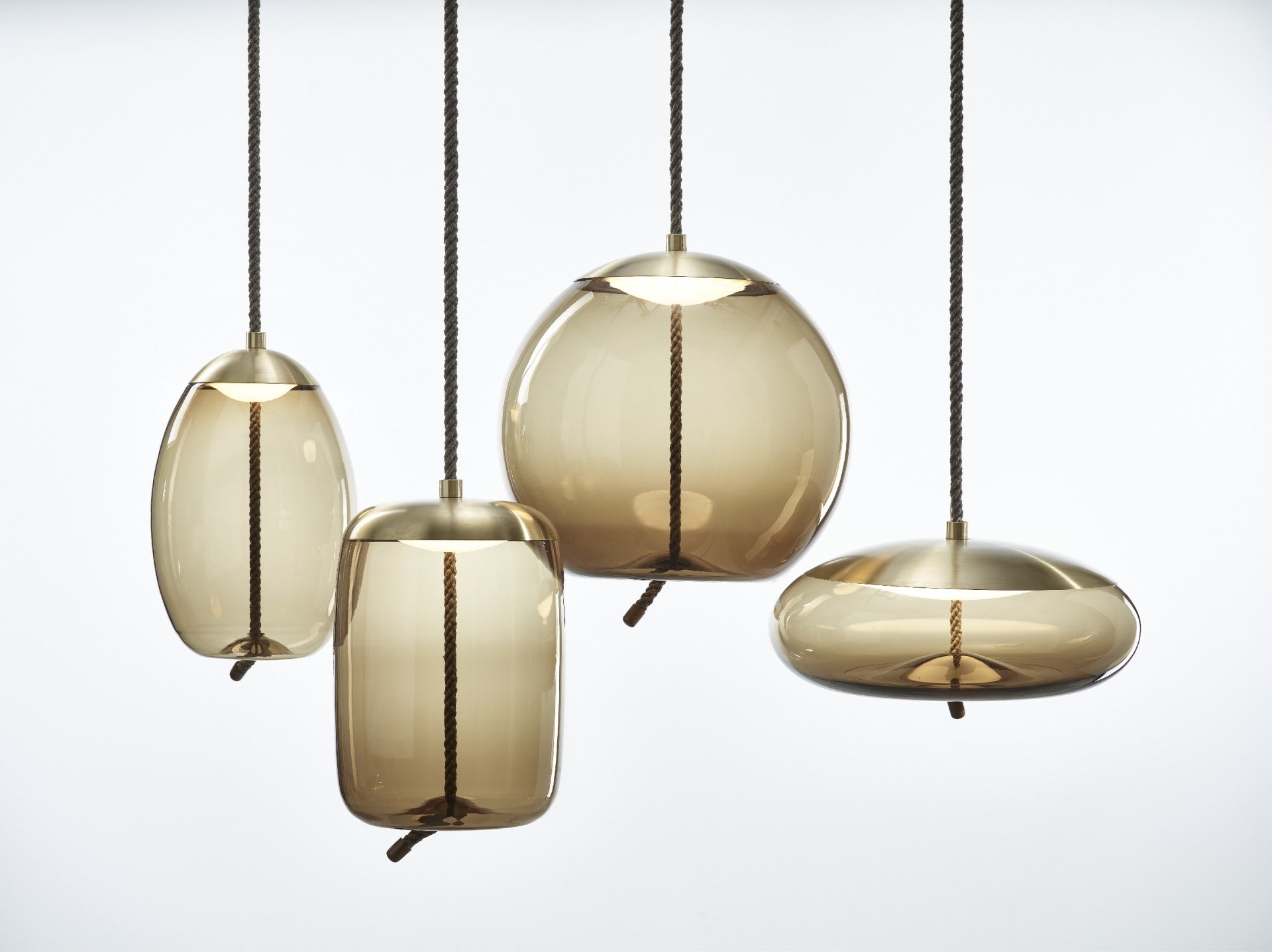 Knot hanging lamp - Cilindro glass