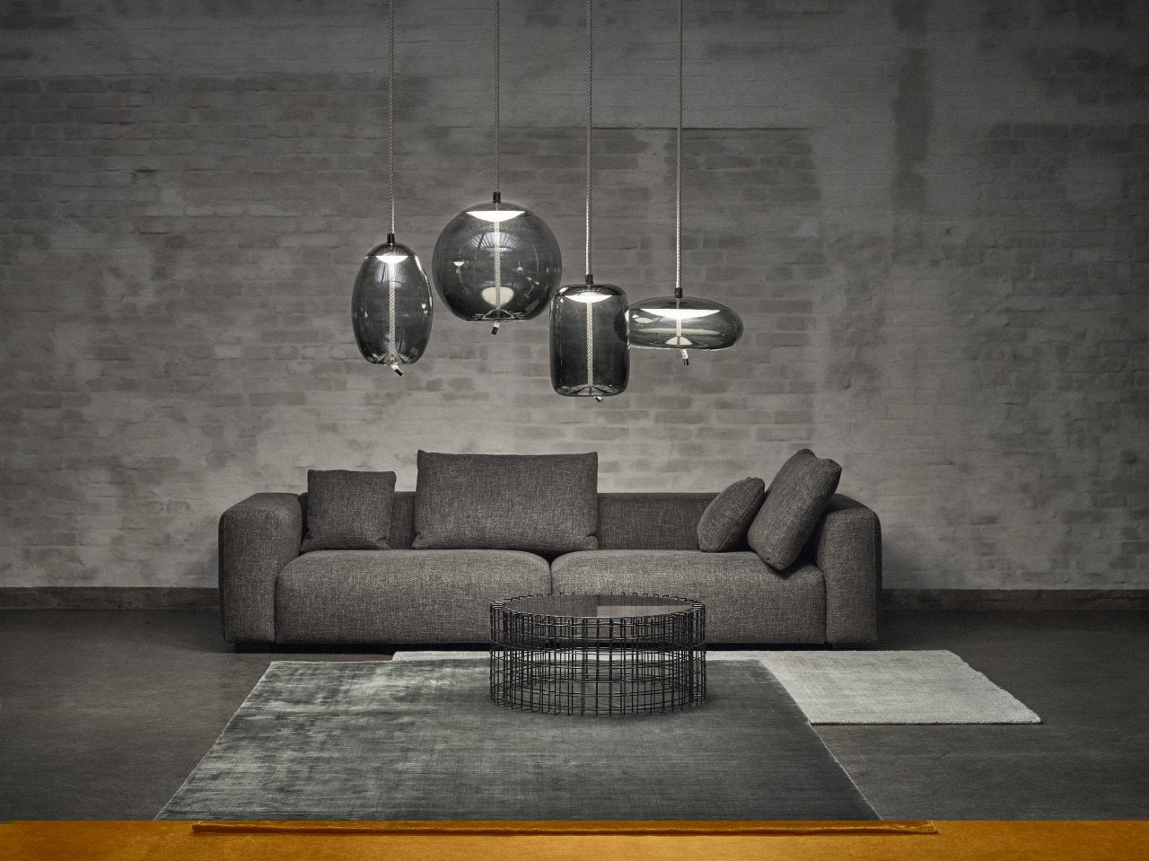 Knot hanging lamp - Cilindro glass