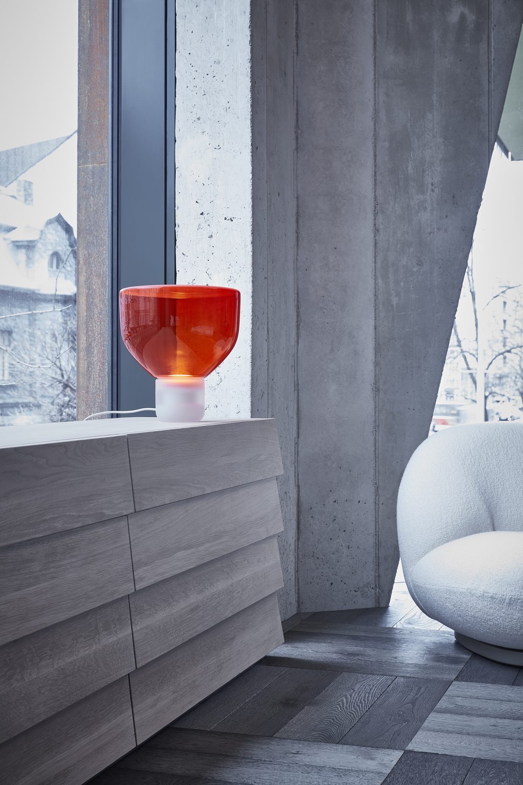 Stolná lampa LIGHTLINE matný podstavec