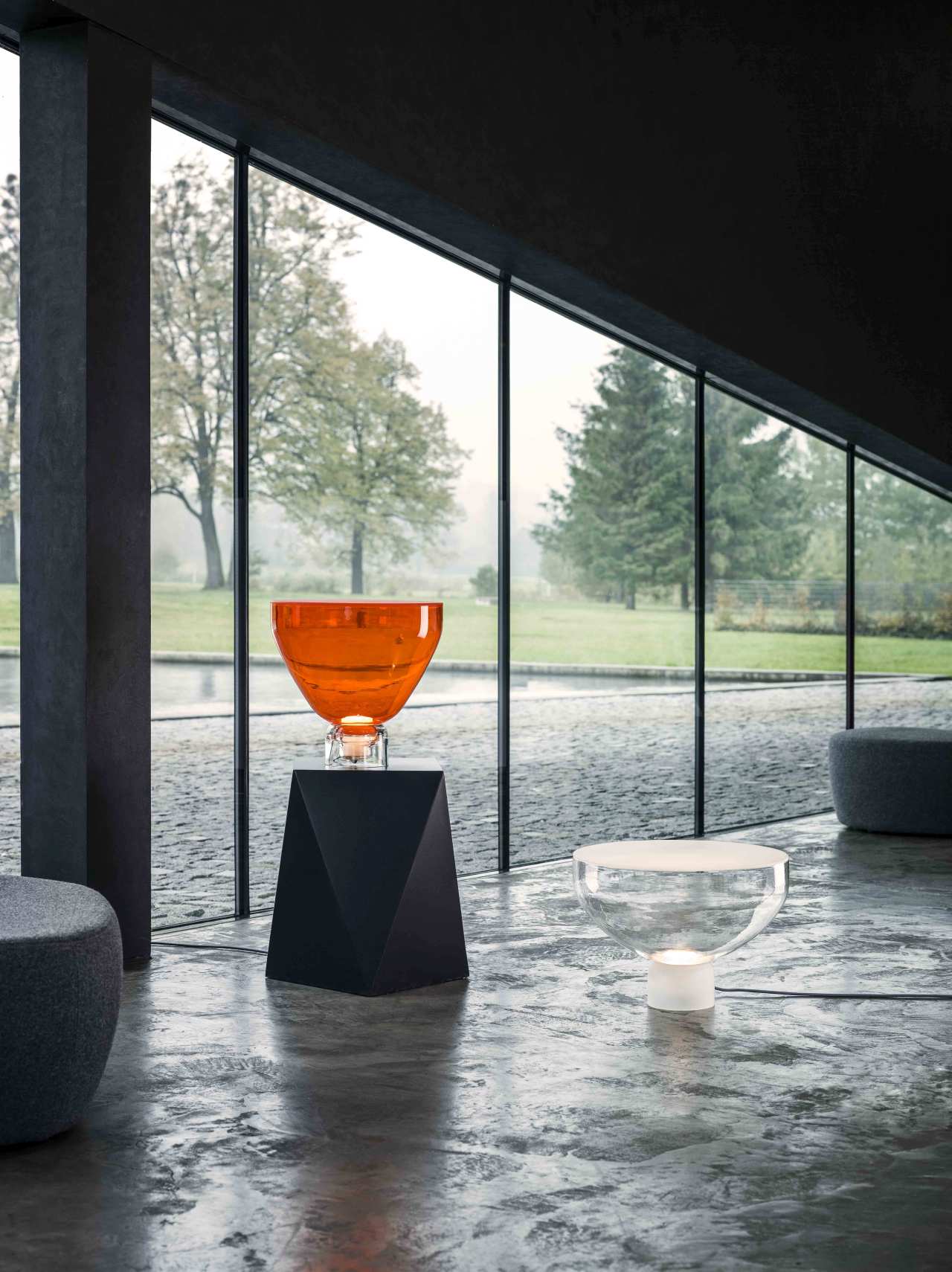 Stolná lampa LIGHTLINE matný podstavec