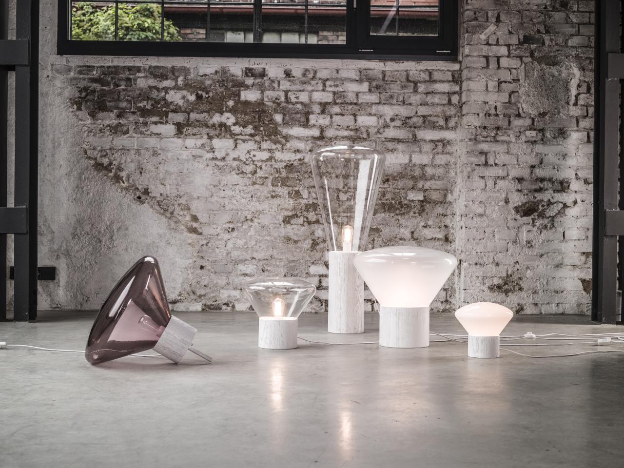 Lampa MUFFINS fúkané sklo