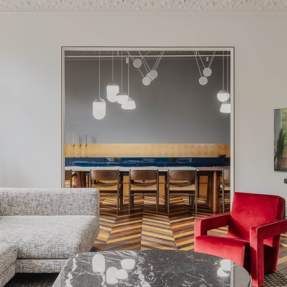 Závesná lampa PLANETS matné sklo