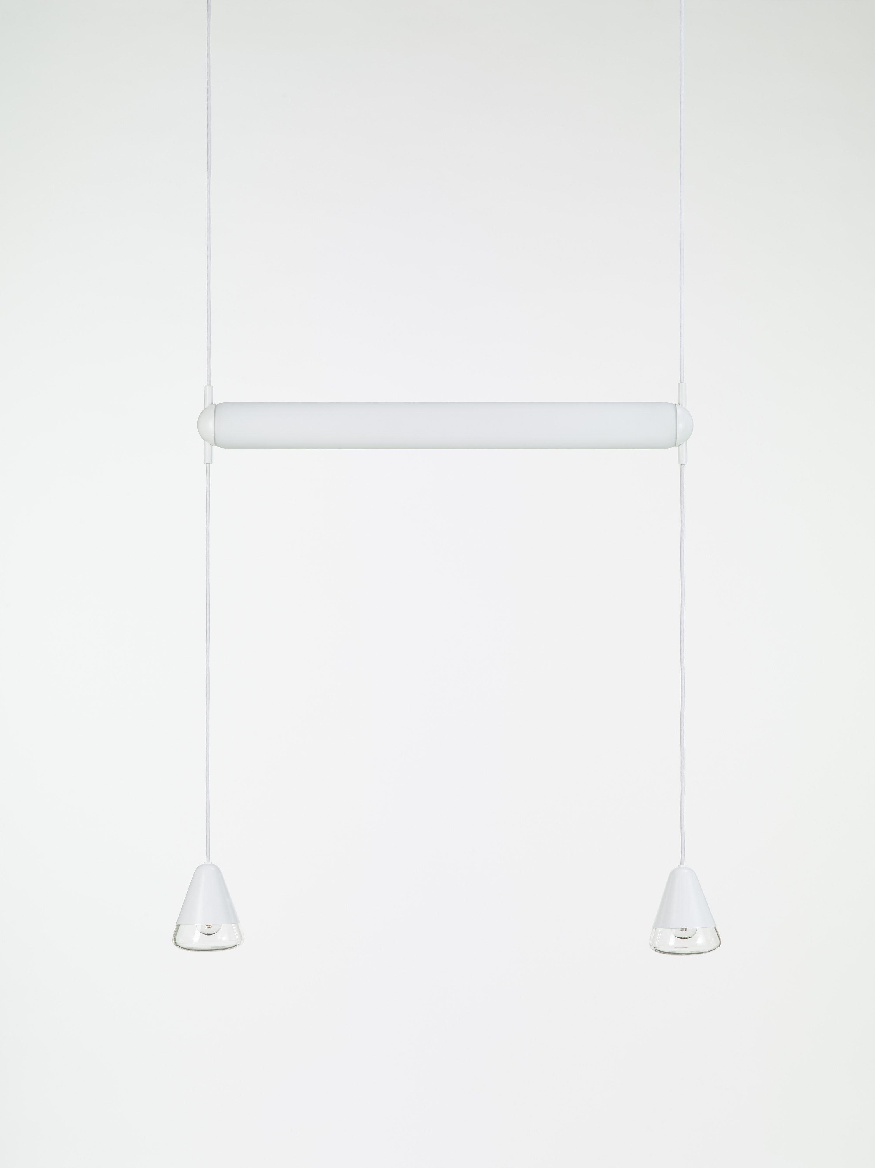Puro Single hanging lamp - Horizontal Matte glass
