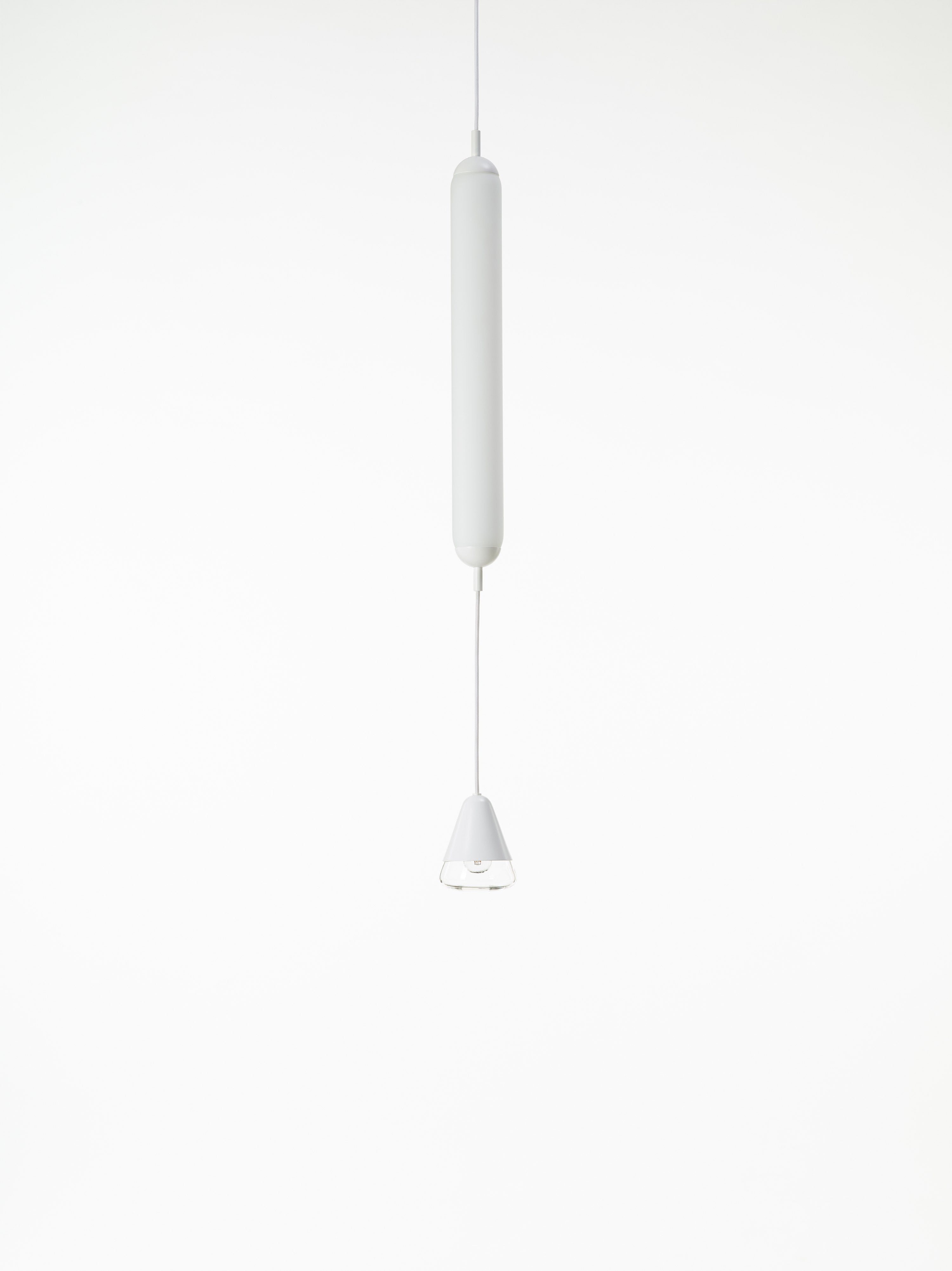 Závesná lampa PURO SINGLE - VERTIKÁLNA matné sklo