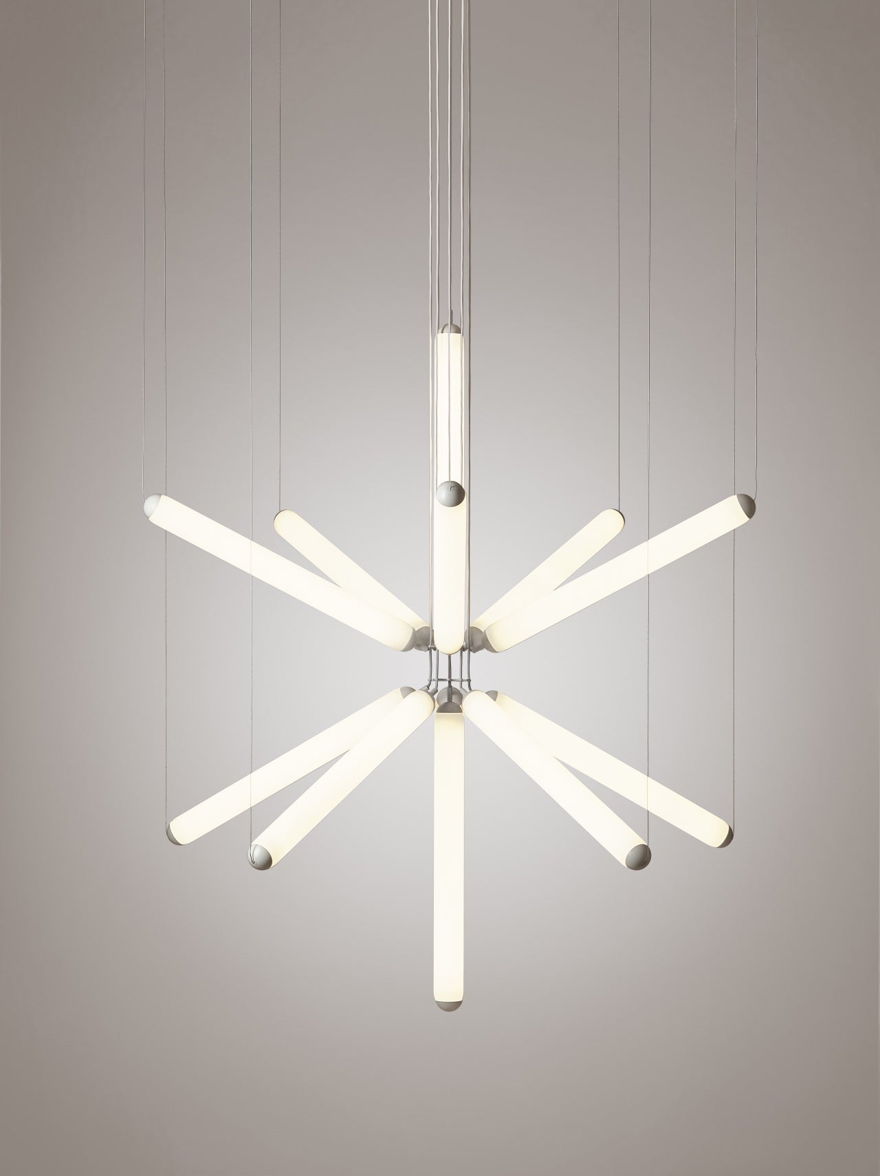 Závesná lampa PURO SPARKLE matné sklo