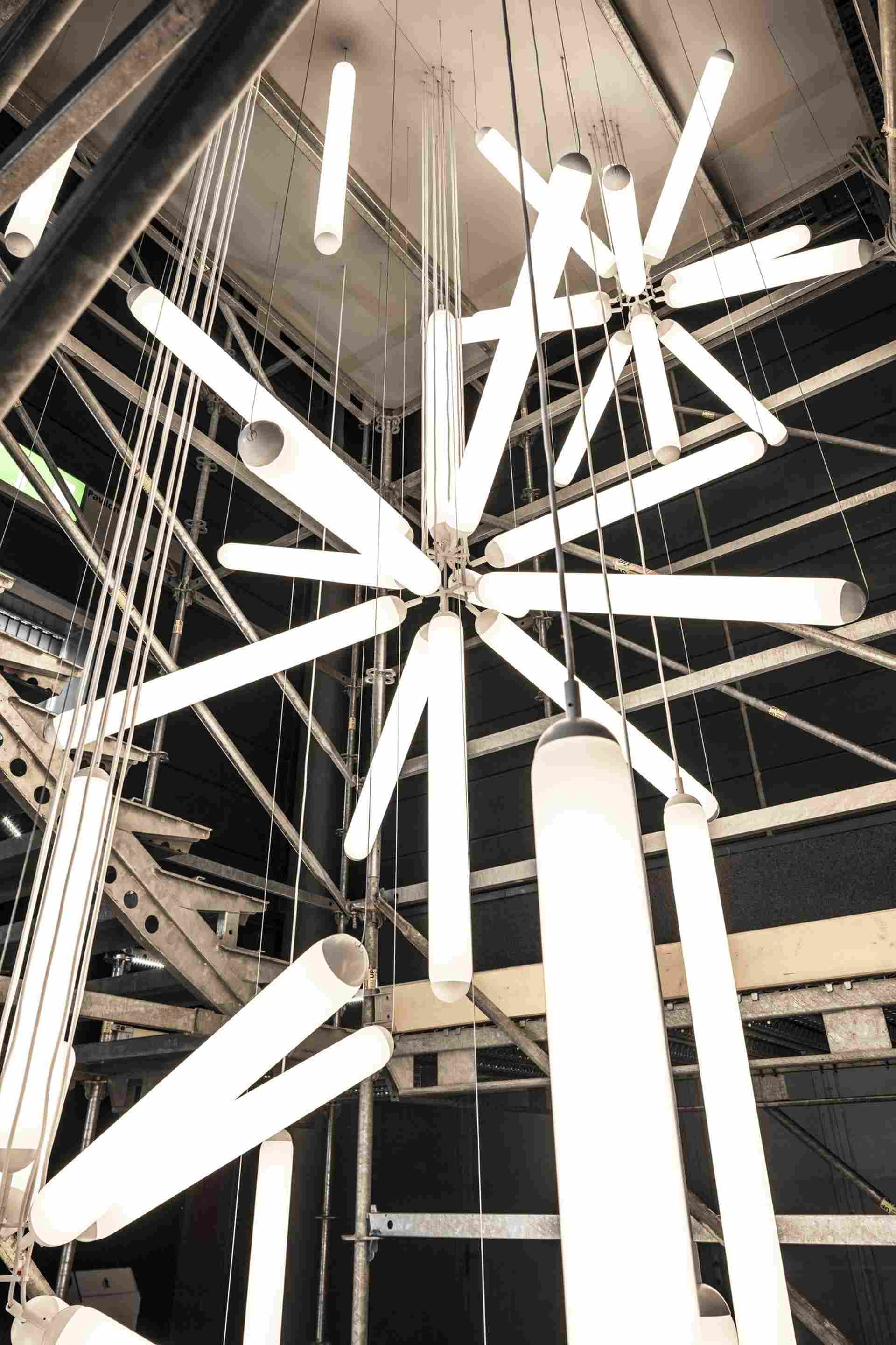 Závesná lampa PURO SPARKLE matné sklo