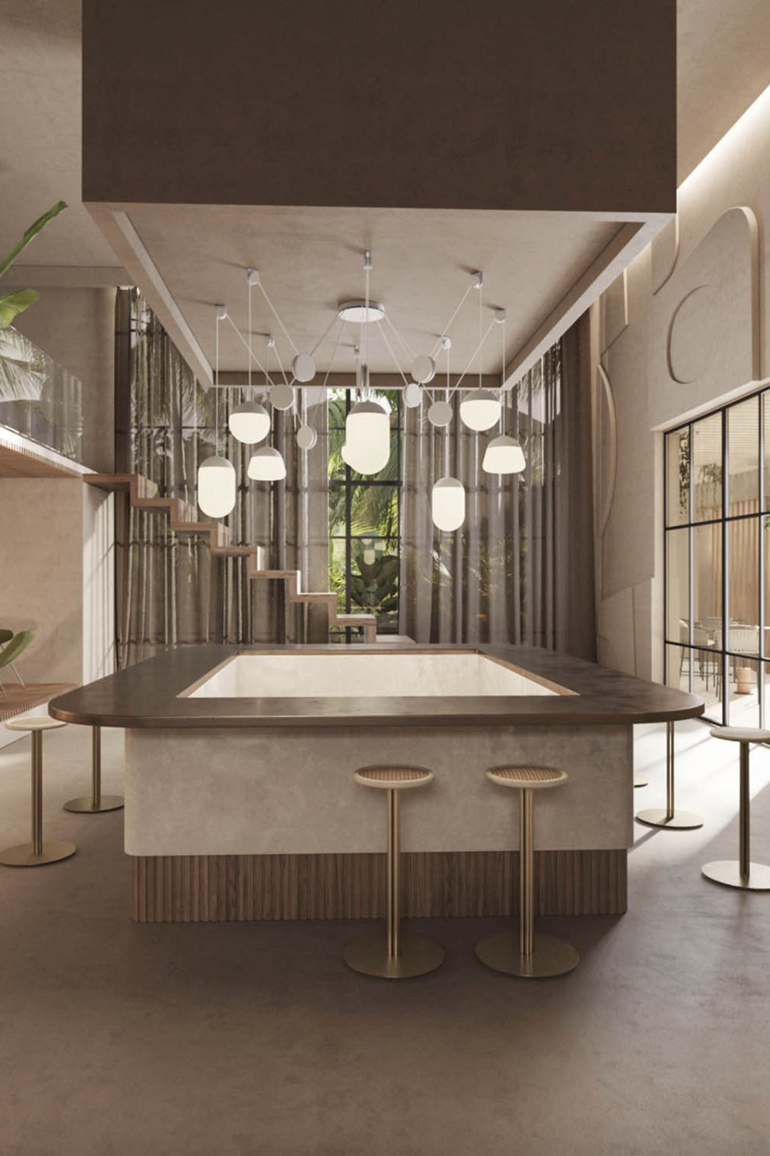 Závesná lampa PLANETS matné sklo