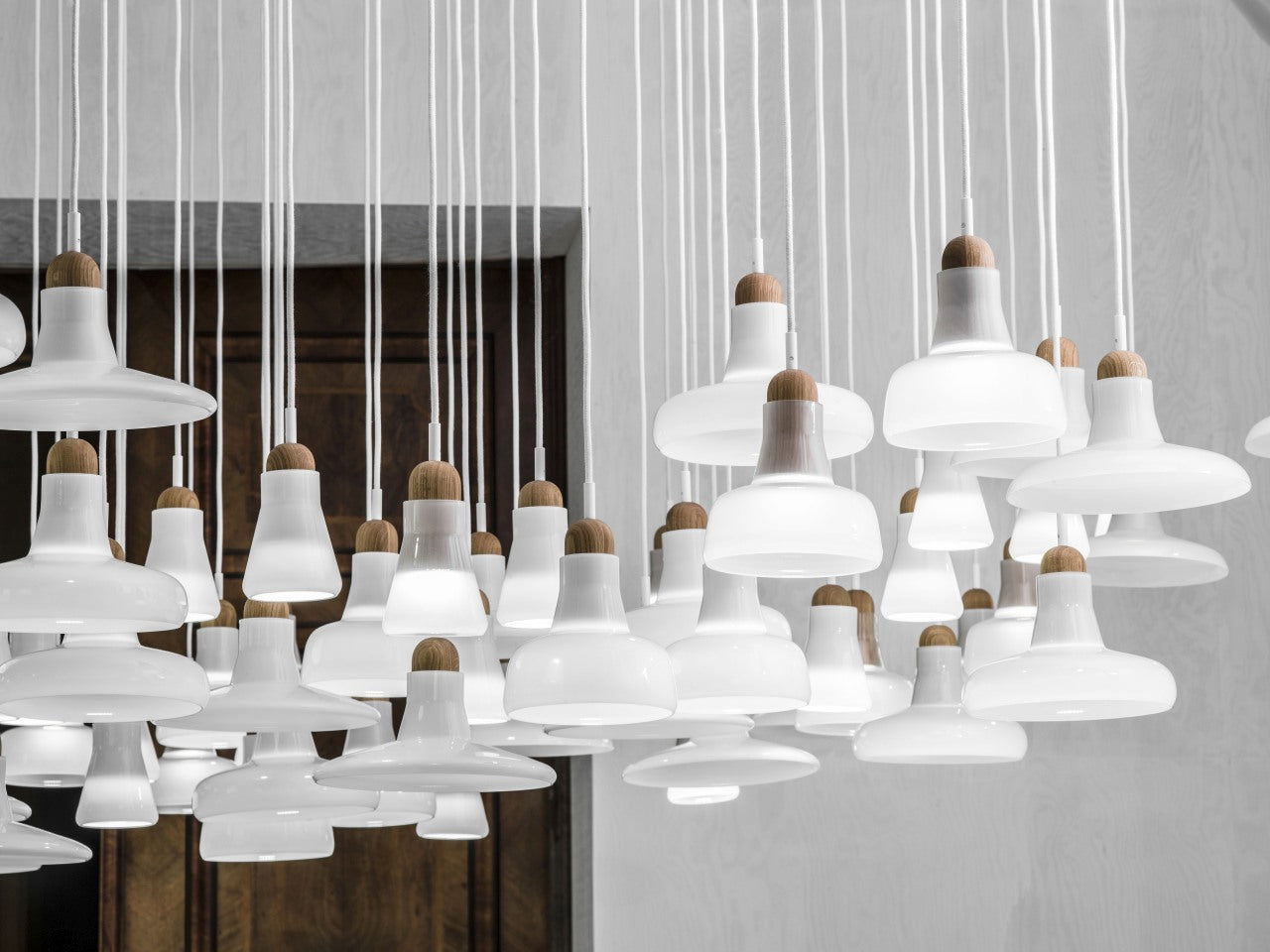 Závesná lampa SHADOWS PC894 lesklé sklo