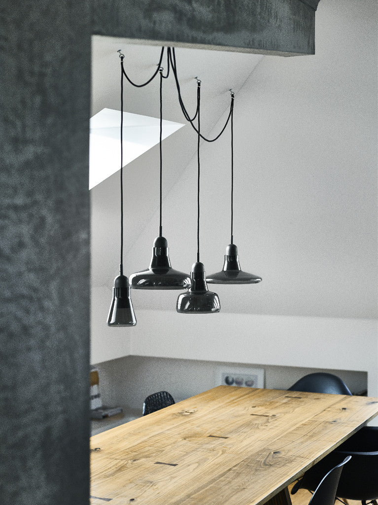 Závesná lampa SHADOWS - SET FREE lesklé sklo