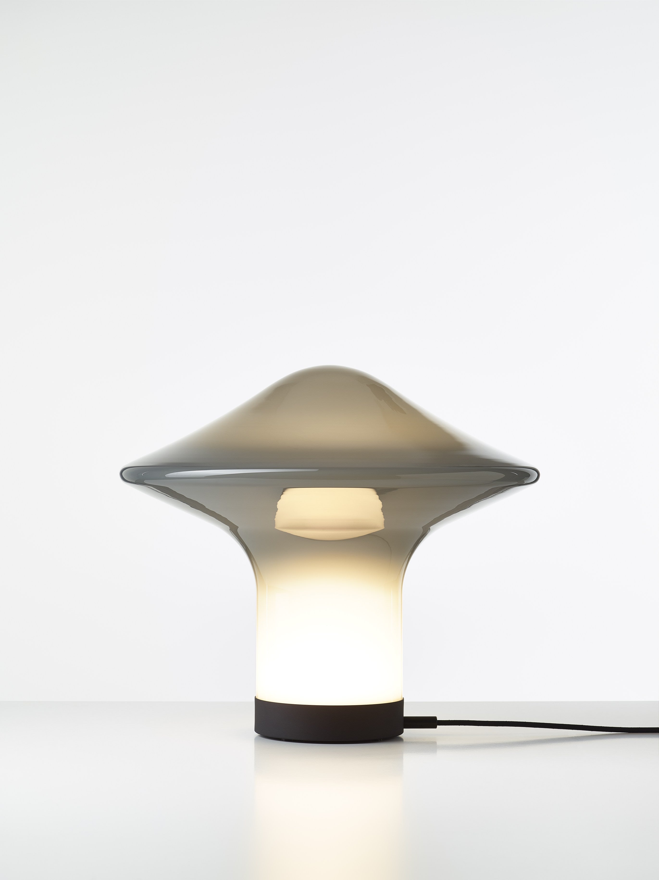 Stolná lampa TROTTOLA sklo fúkané