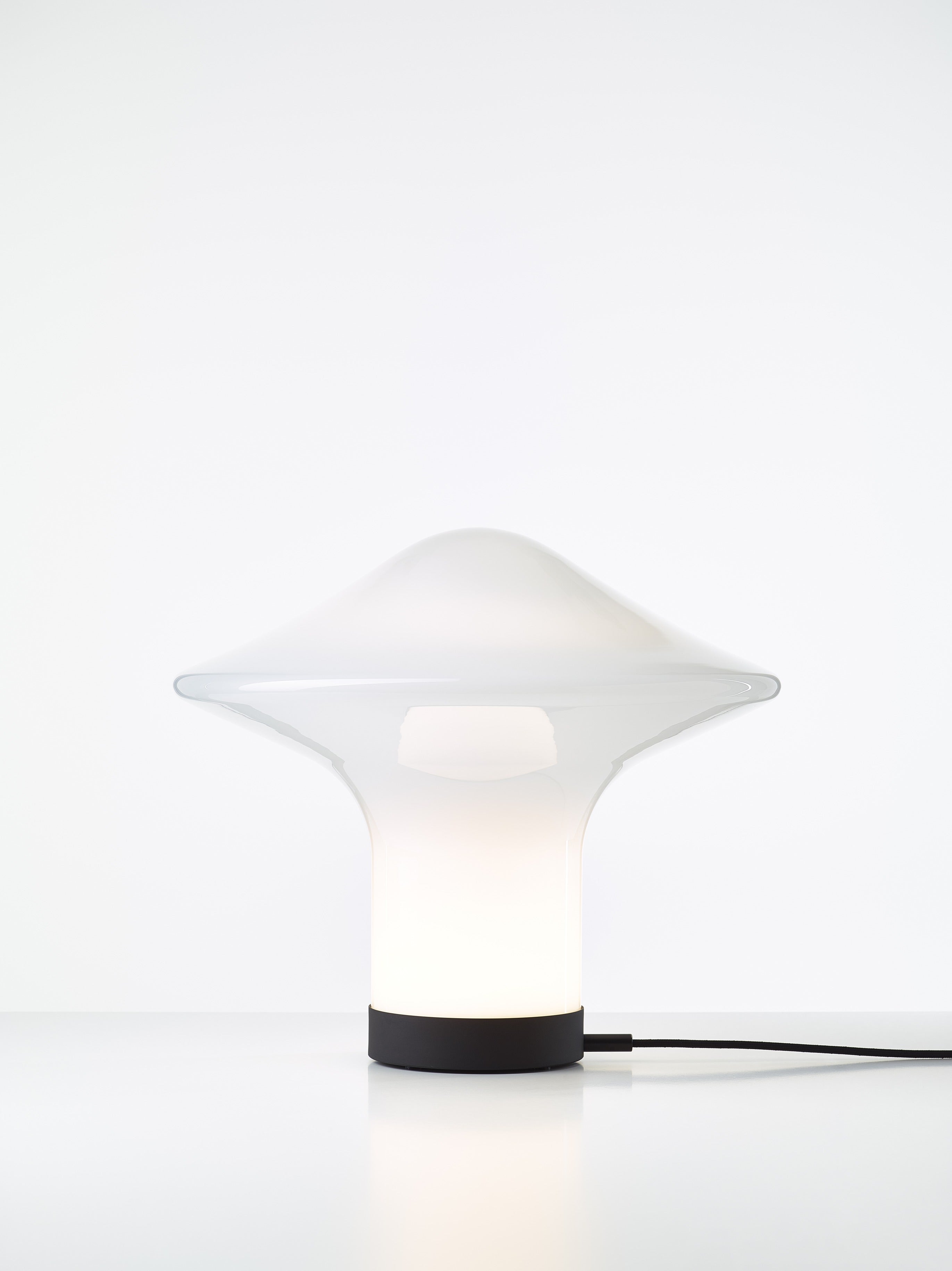Stolná lampa TROTTOLA sklo fúkané