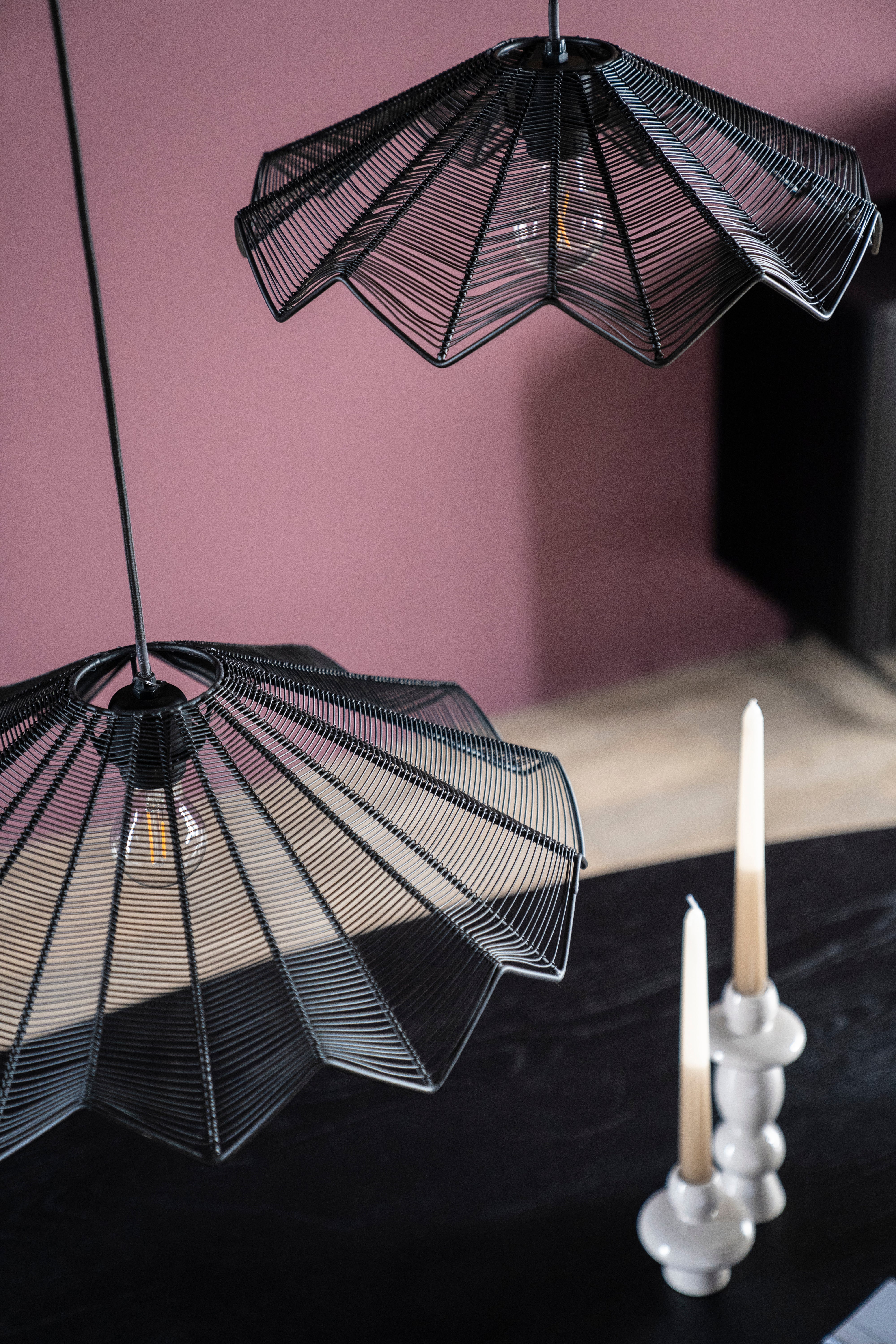 Závesná lampa VARJO čierna