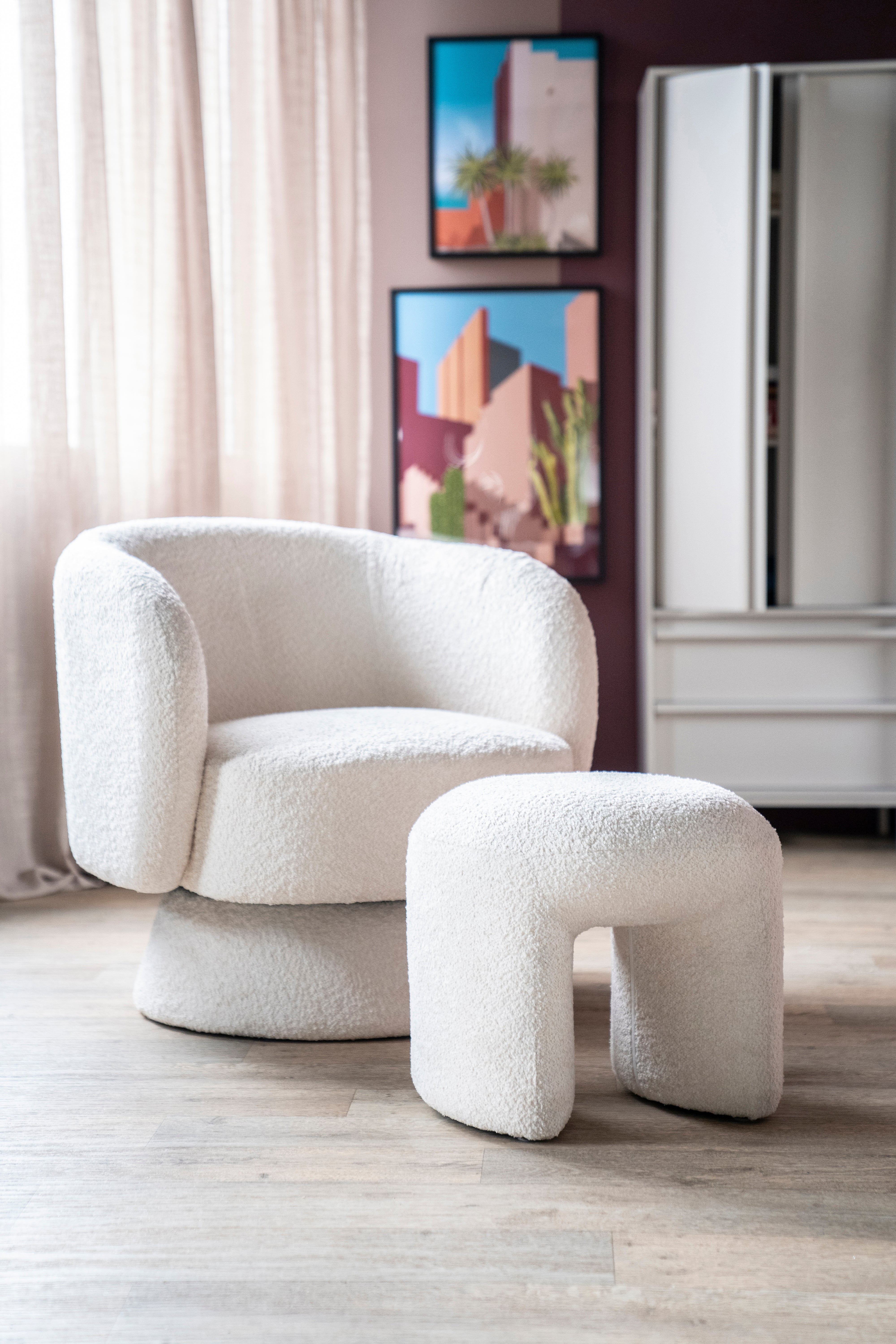 BALOU Beige Armchair