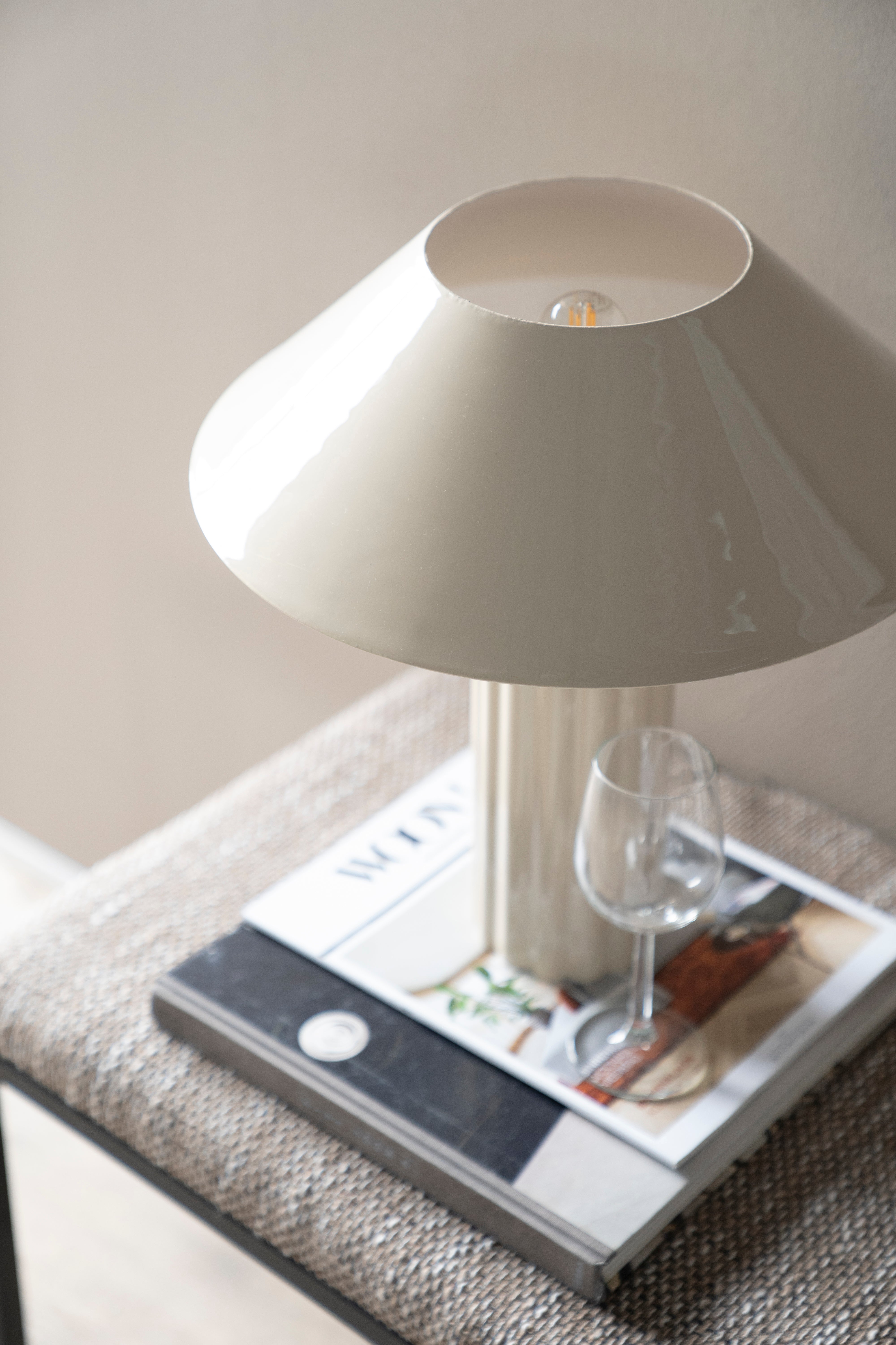 PALLAS Beige Table Lamp
