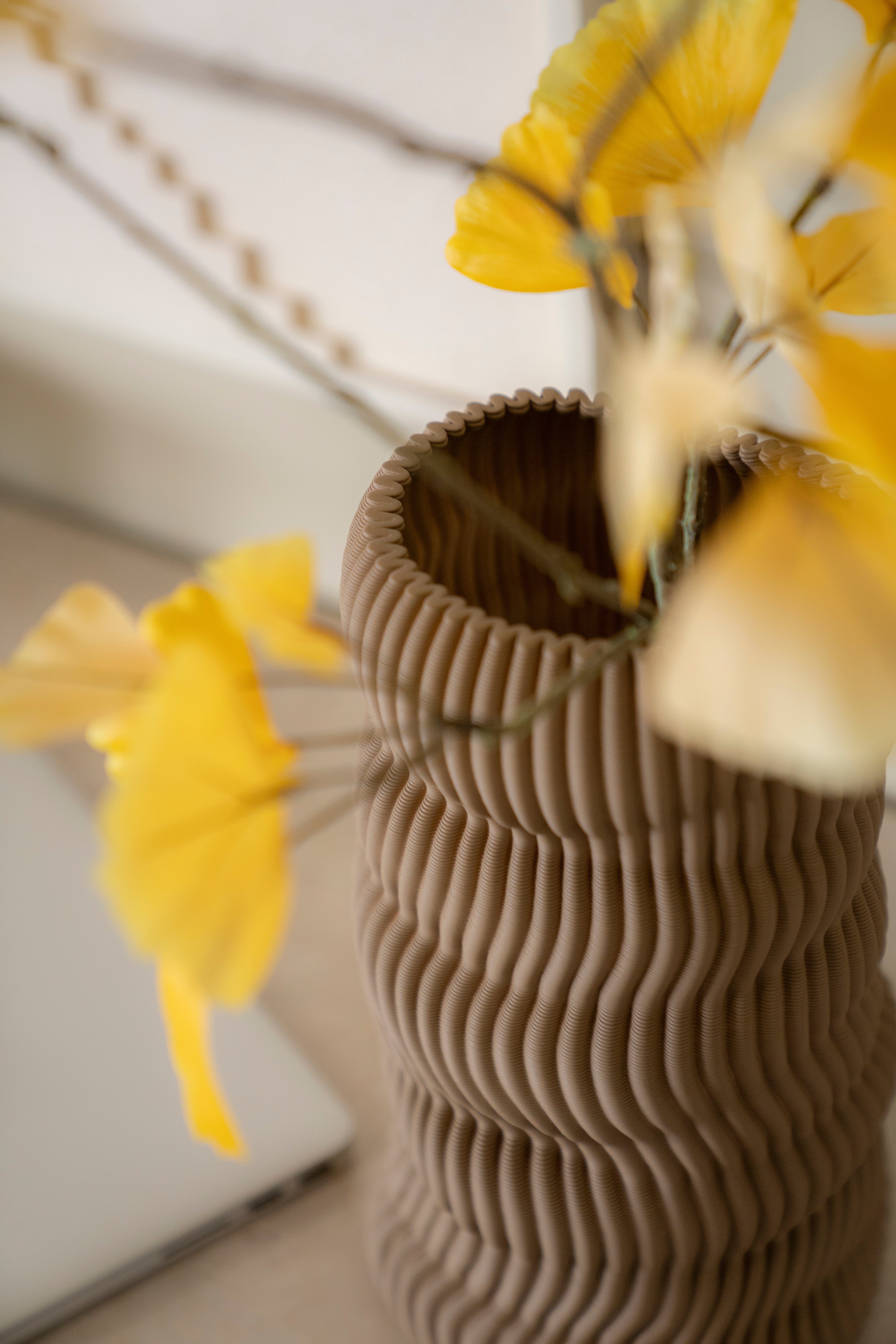 Váza MAE béžová keramika