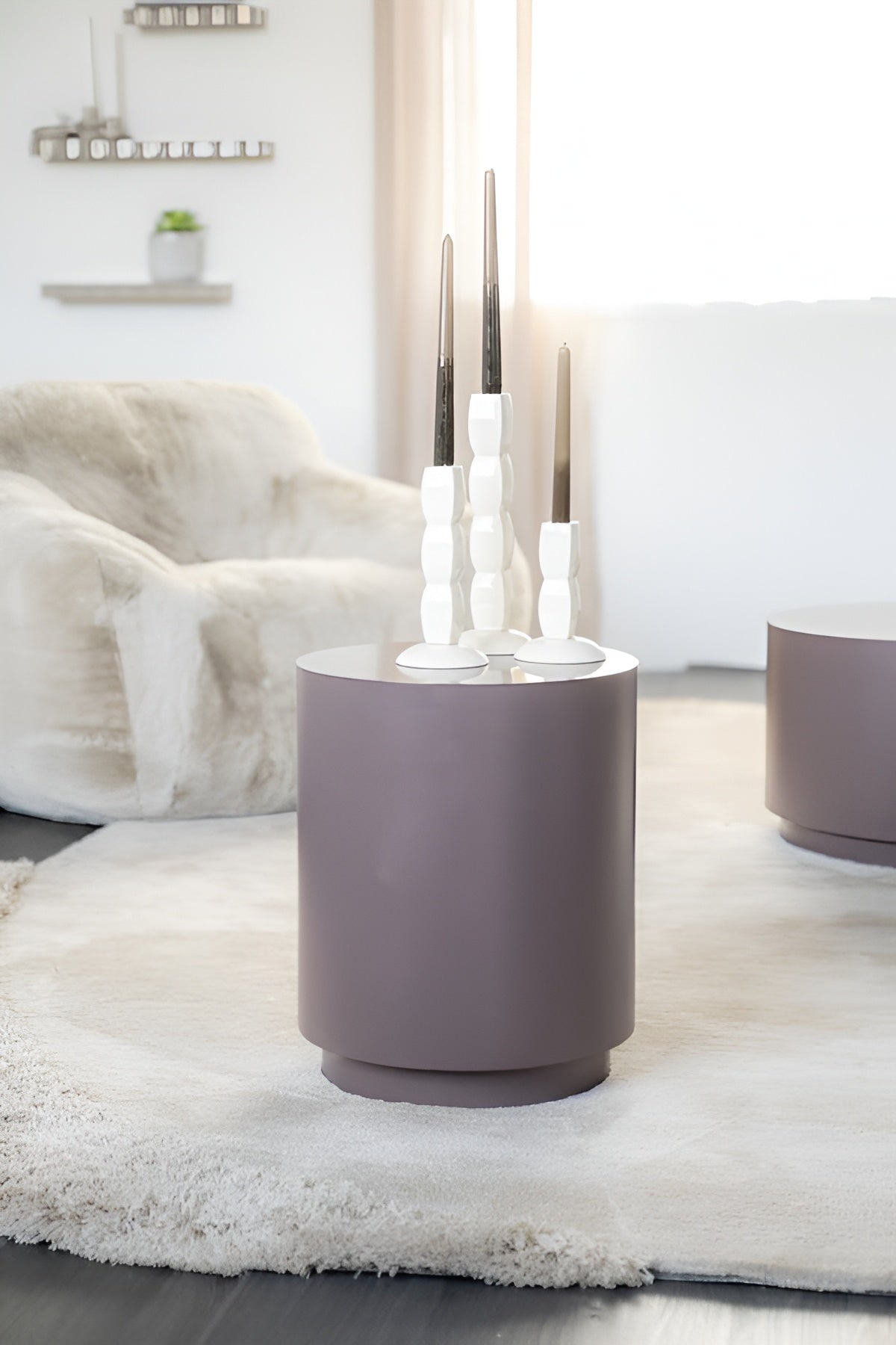 MESITA side table brown
