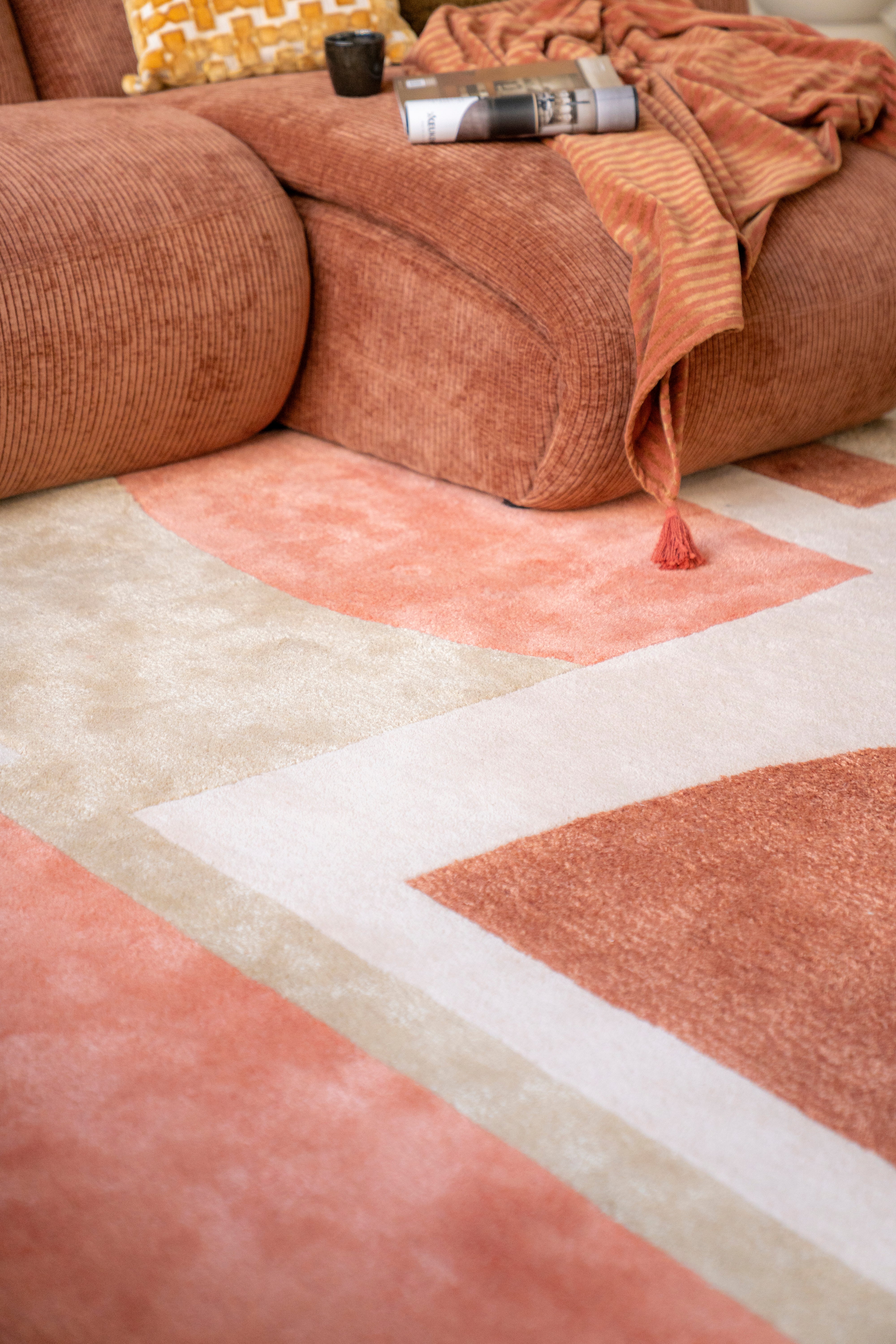 Koberec KAZI terakota