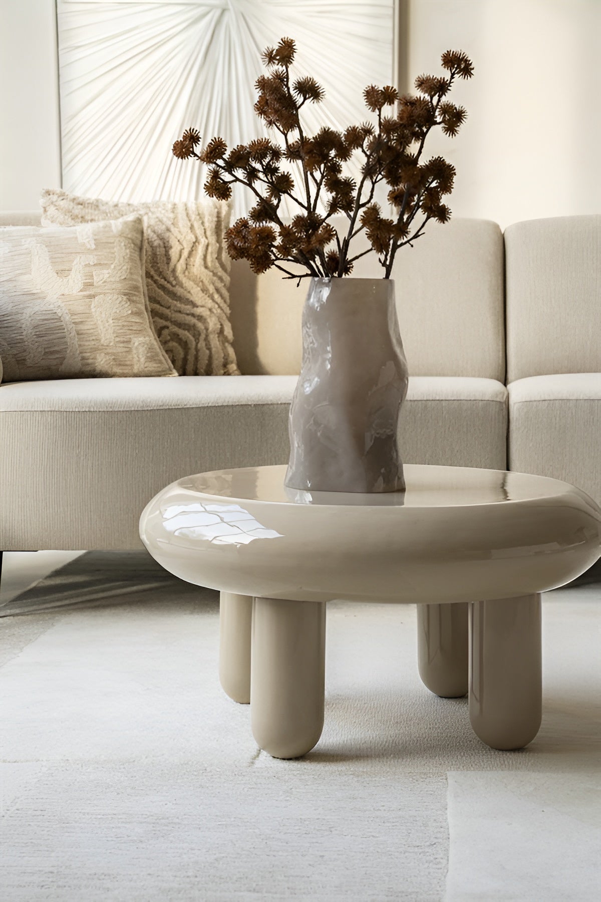 BALLOON cream coffee table