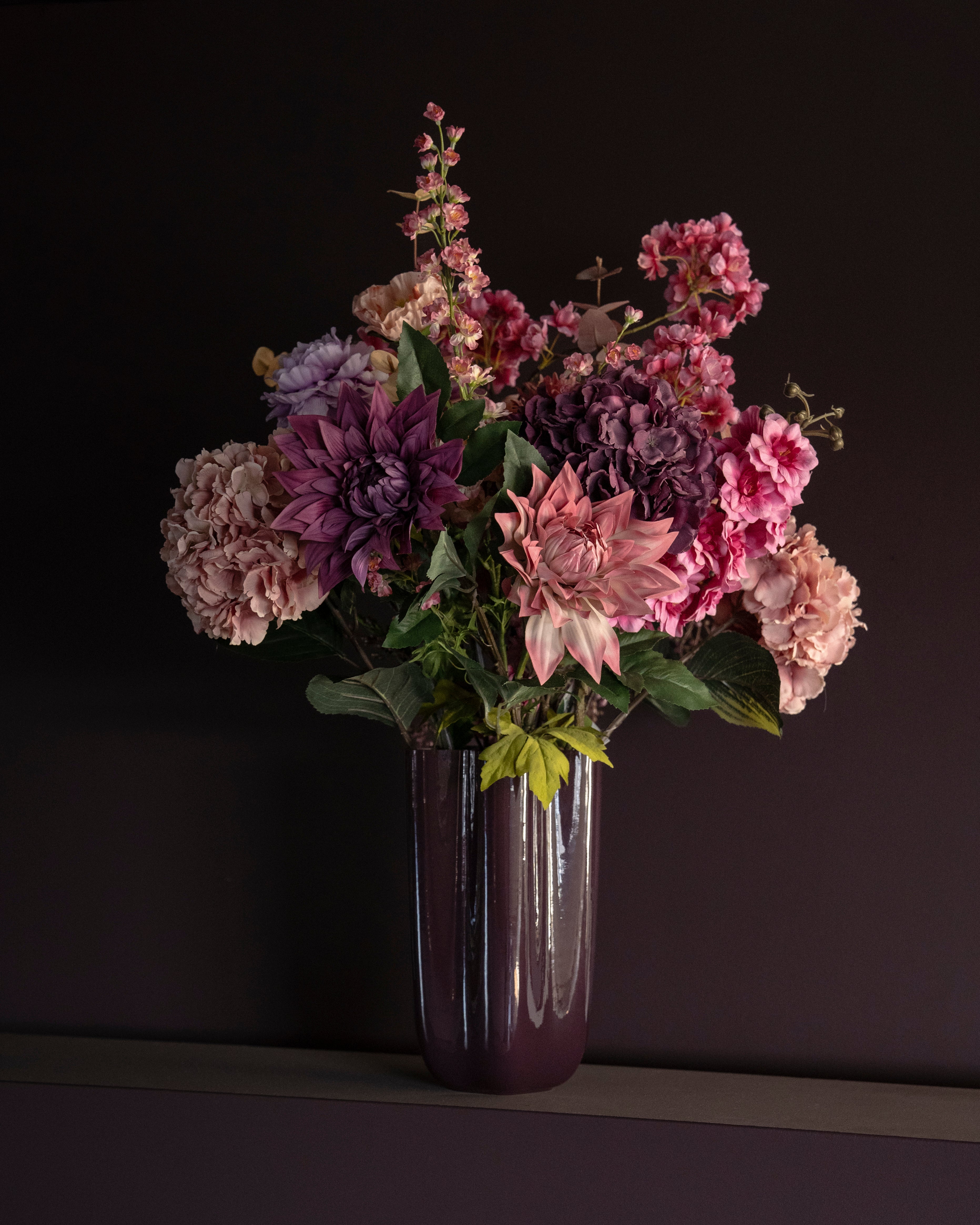 Sklenený váza FLORI hnedá