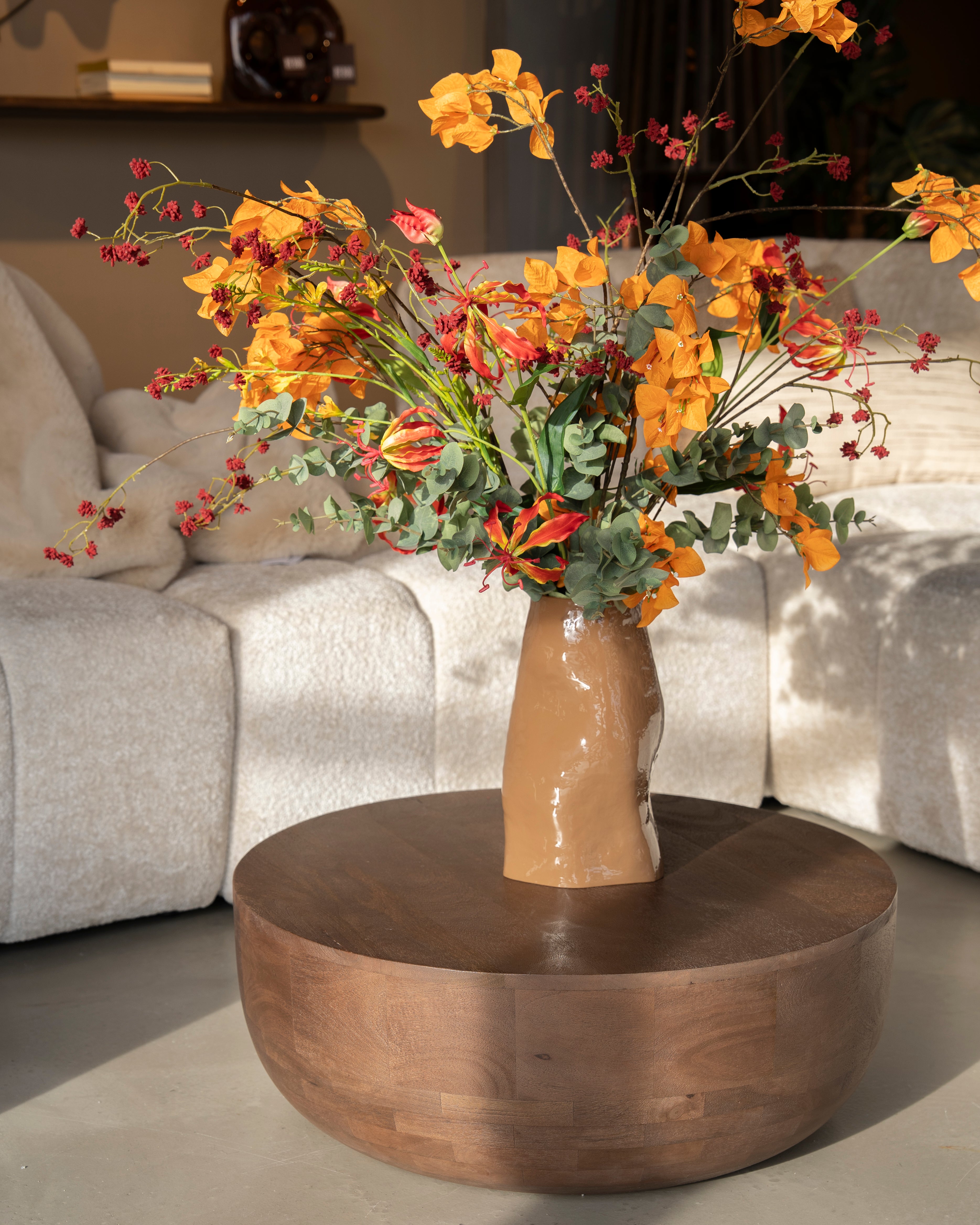 Sklenený váza BOYNA hnedá