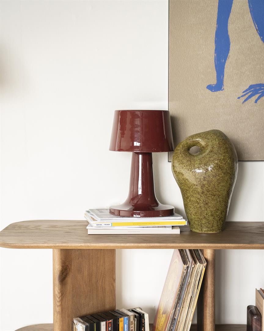 ALVO burgundy table lamp